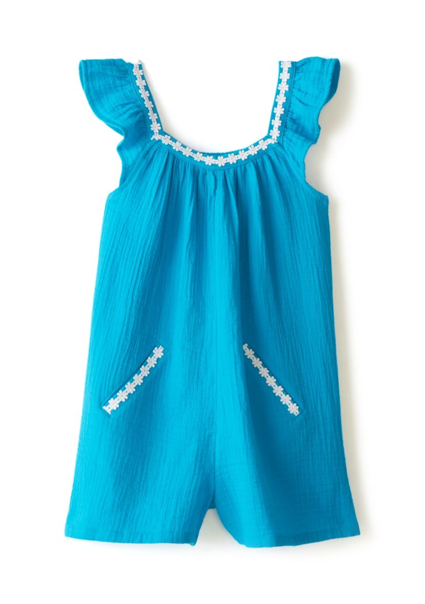 Girls 4-6x Double Gauze Romper