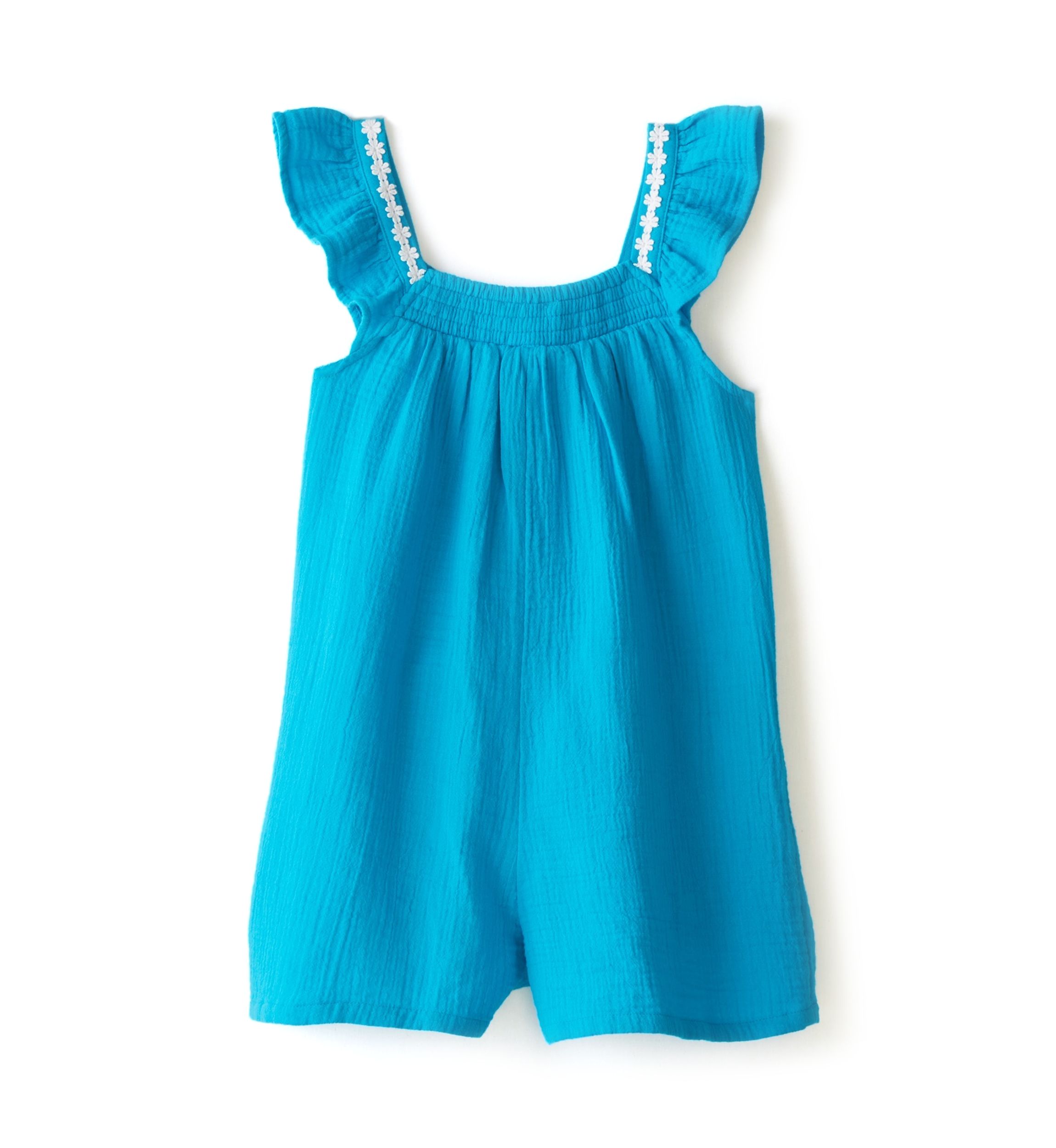 Girls 4-6x Double Gauze Romper