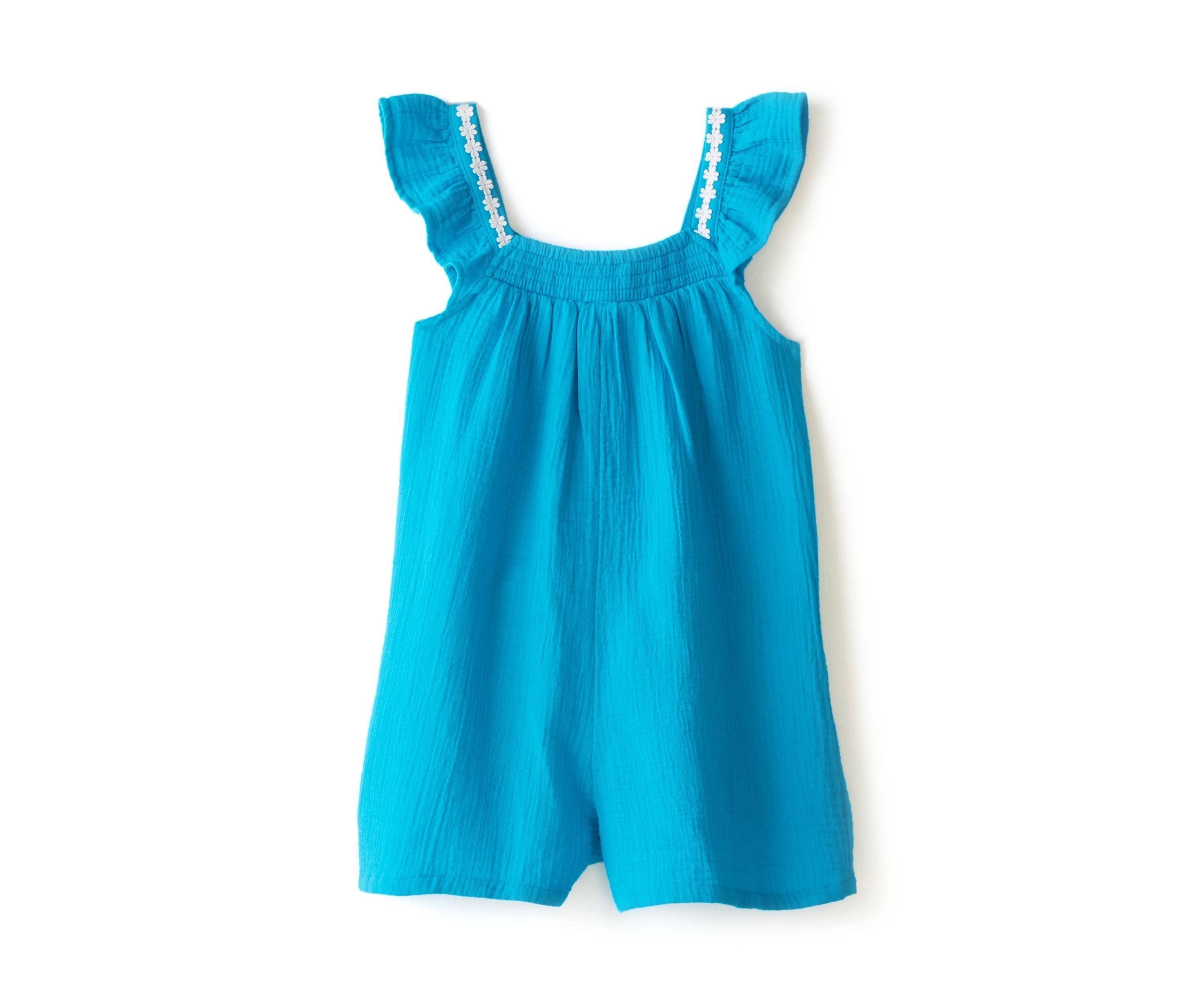 Girls 4-6x Double Gauze Romper