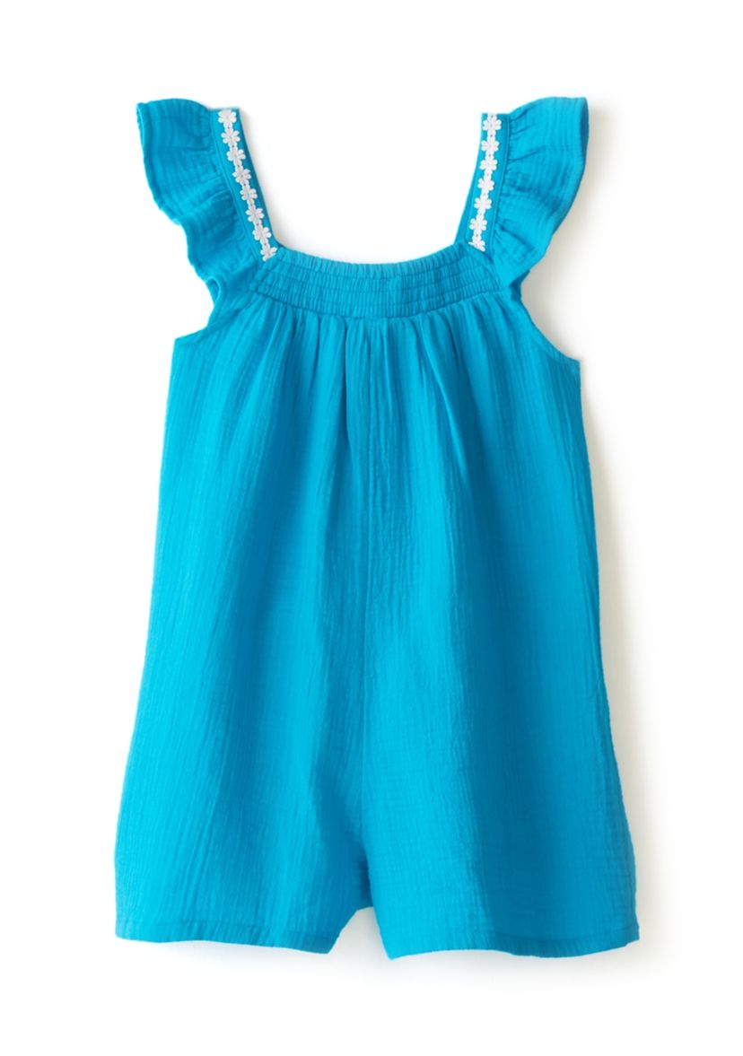 Girls 4-6x Double Gauze Romper