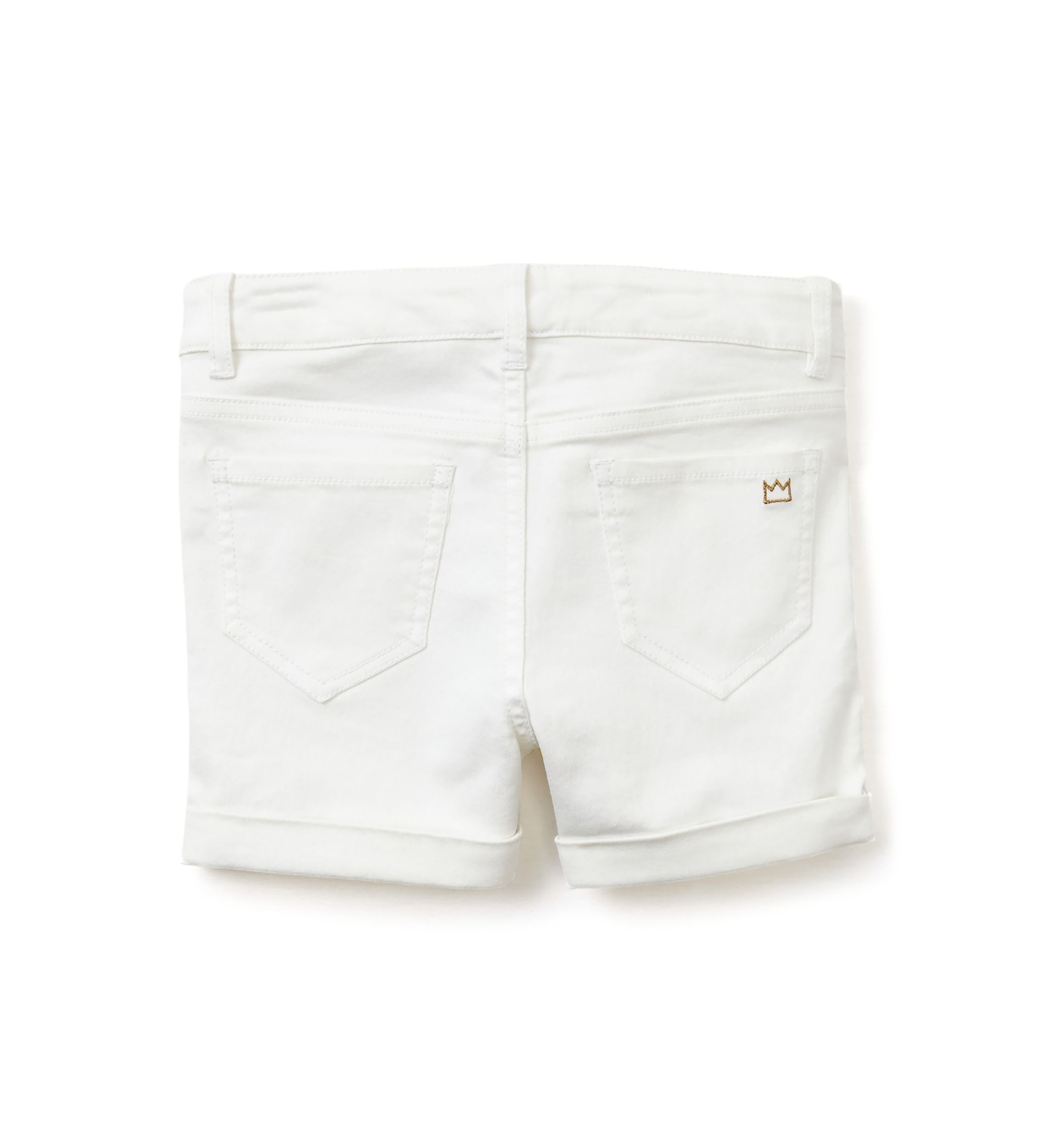 Girls 4-6x Stretch 5 Pocket Roll Cuff Shorts