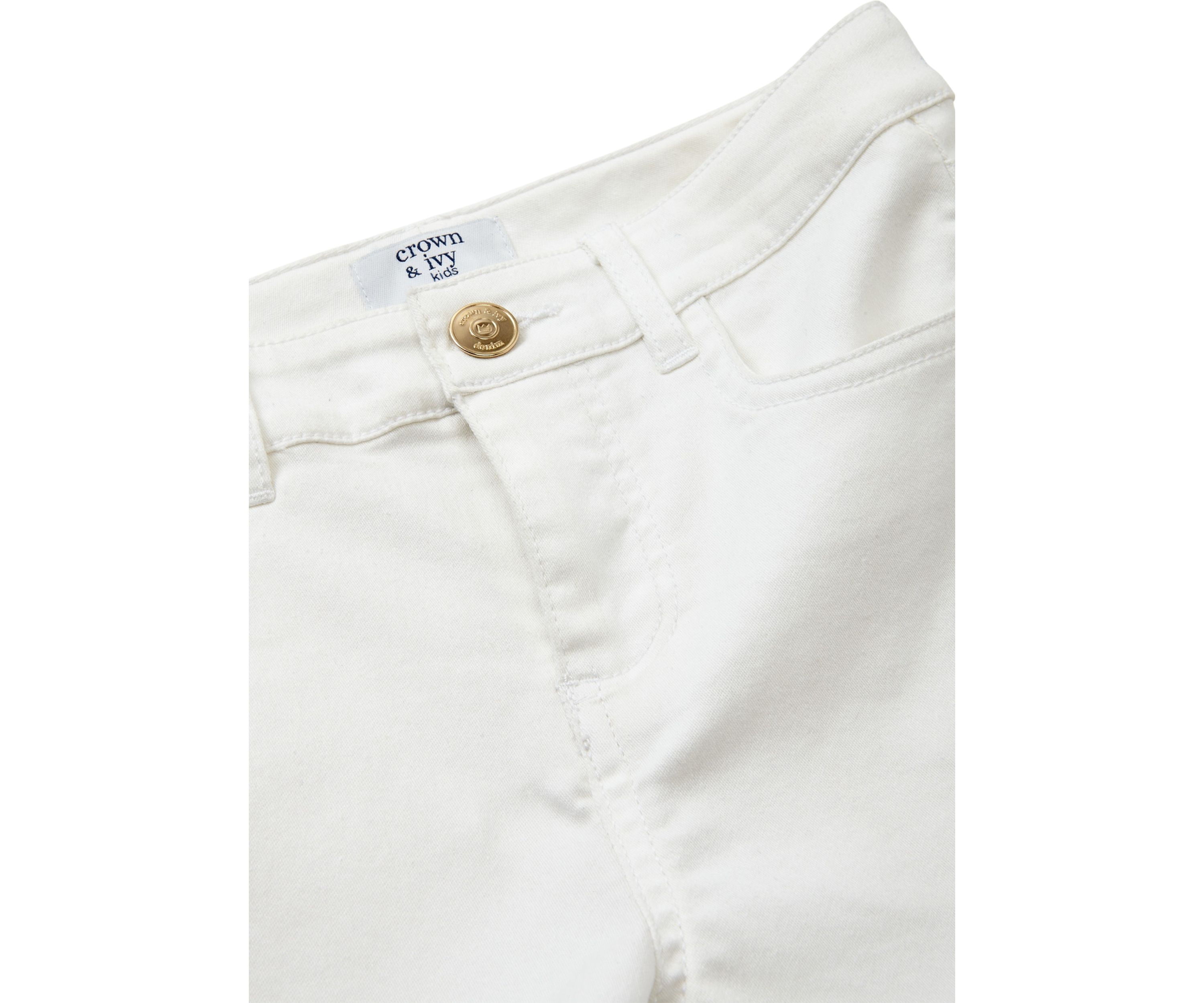 Girls 4-6x Stretch 5 Pocket Roll Cuff Shorts