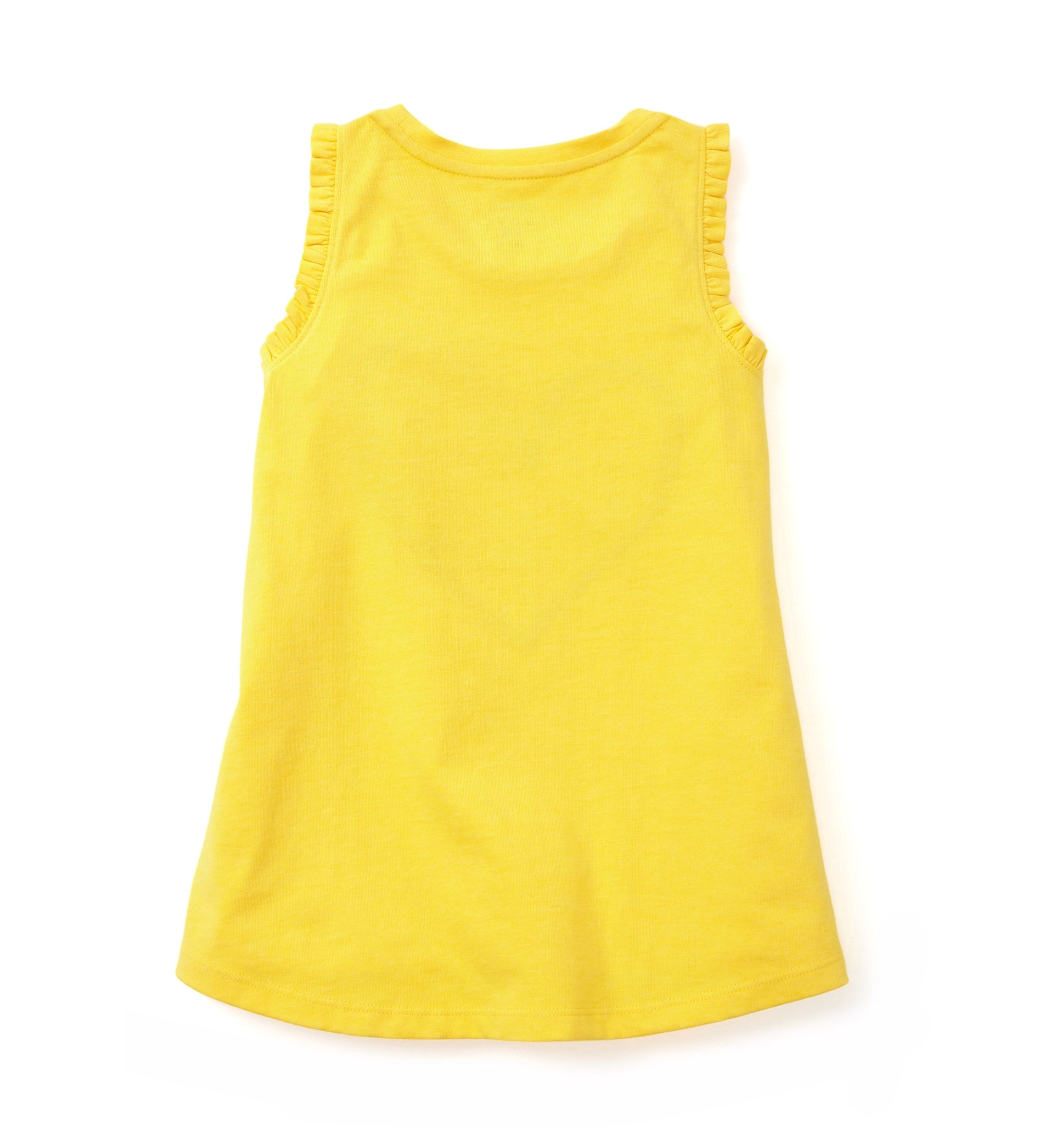 Girls 4-6x Ruffle Trim Graphic Tank Top
