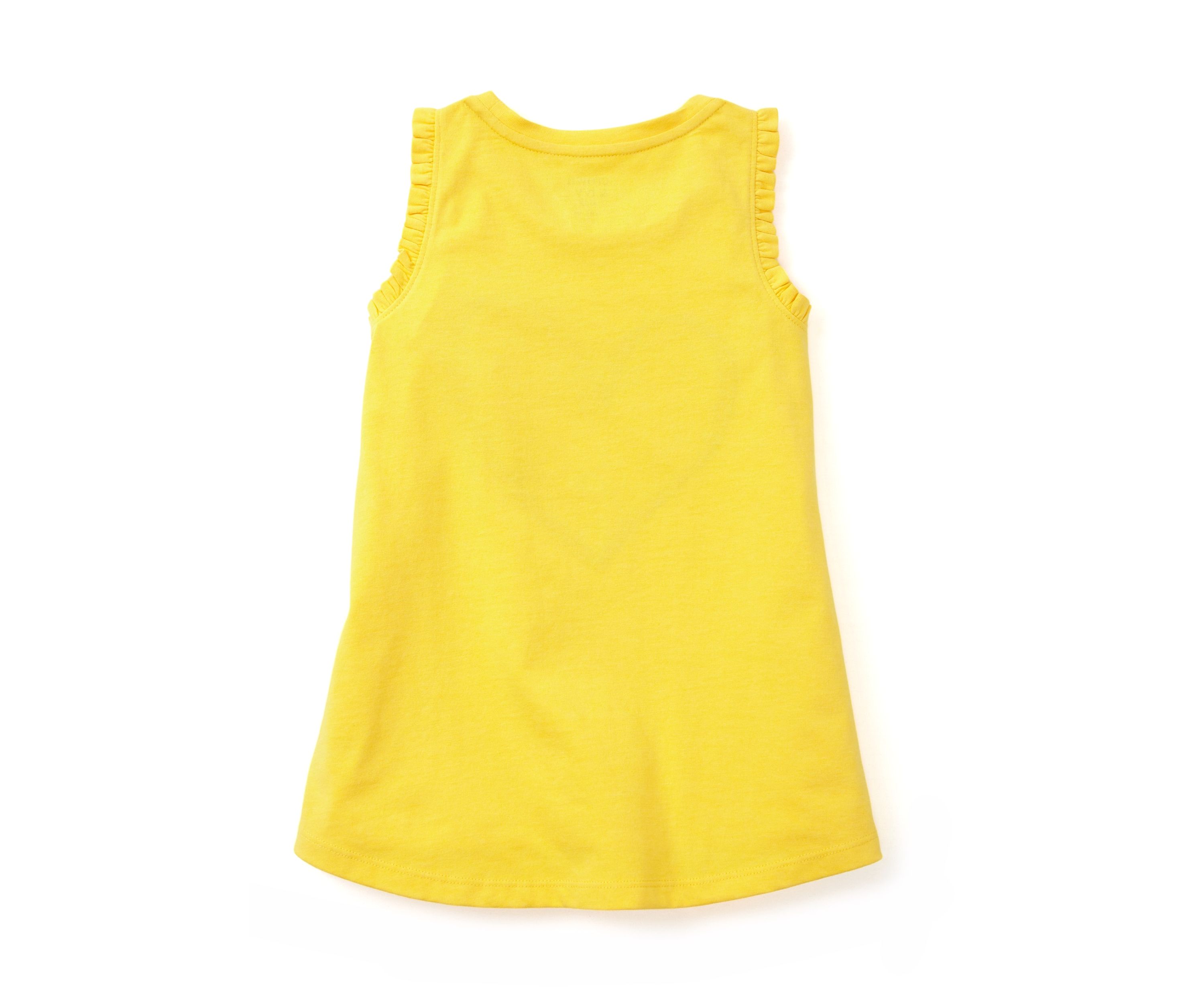 Girls 4-6x Ruffle Trim Graphic Tank Top