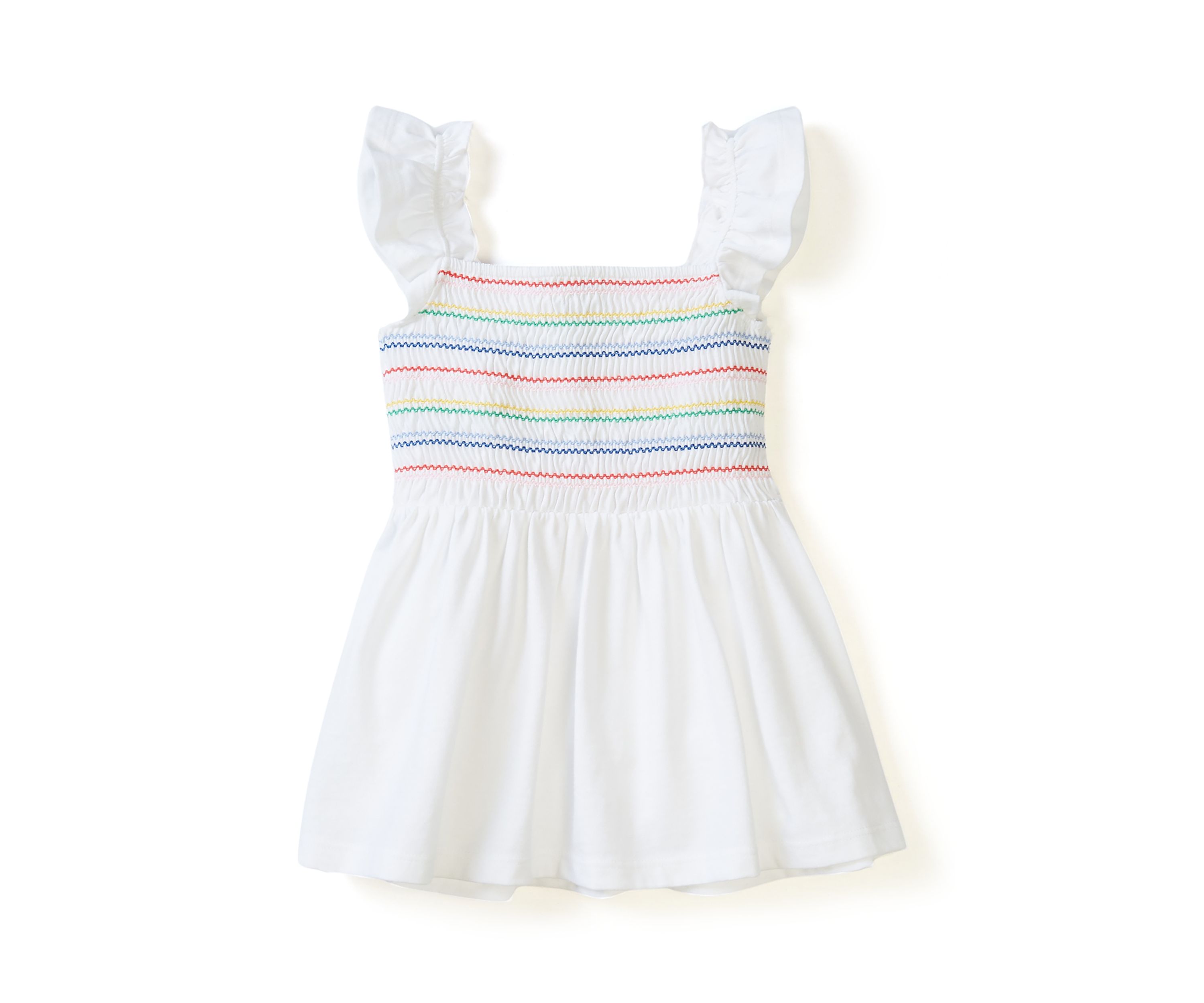 Girls 4-6x Smocked Knit Flutter Tank Top