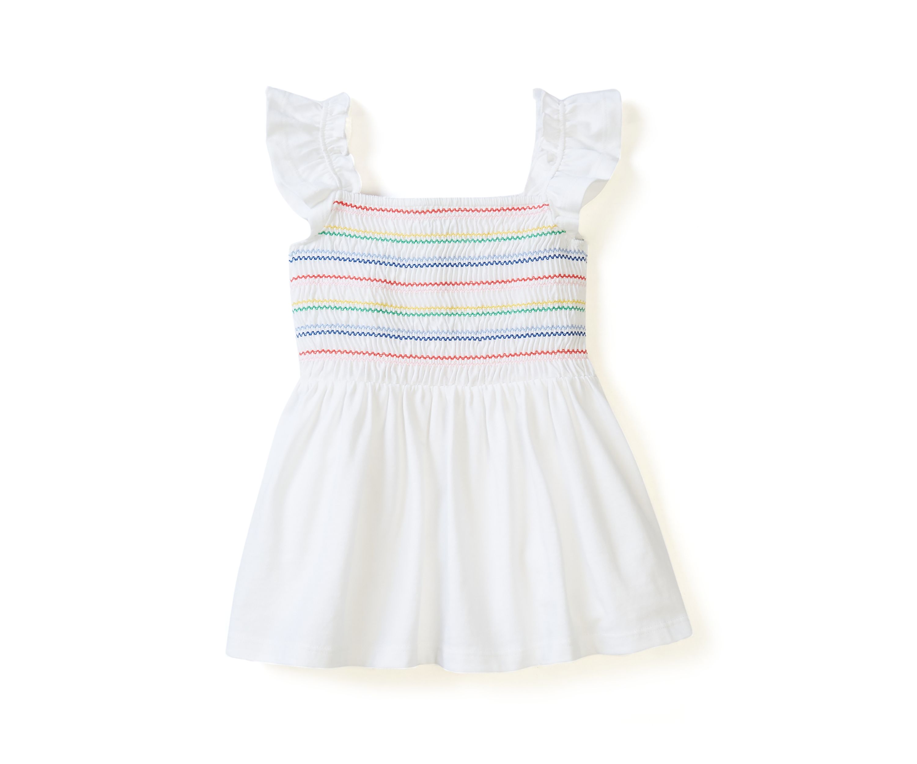 Girls 4-6x Smocked Knit Flutter Tank Top
