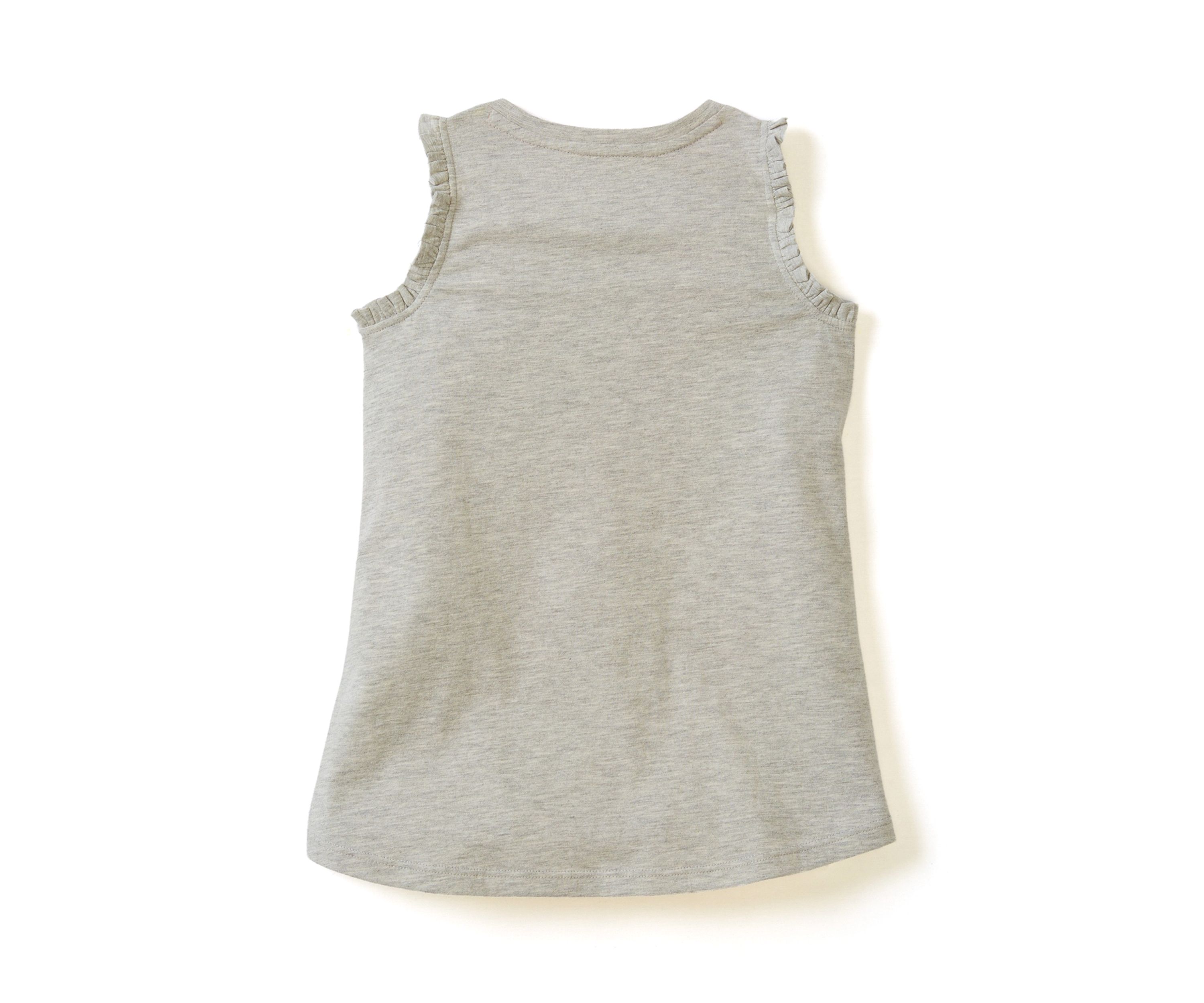 Girls 4-6x Ruffle Trim Graphic Tank Top