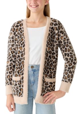 Crown & Ivy Girls 7-16 Animal Cardigan
