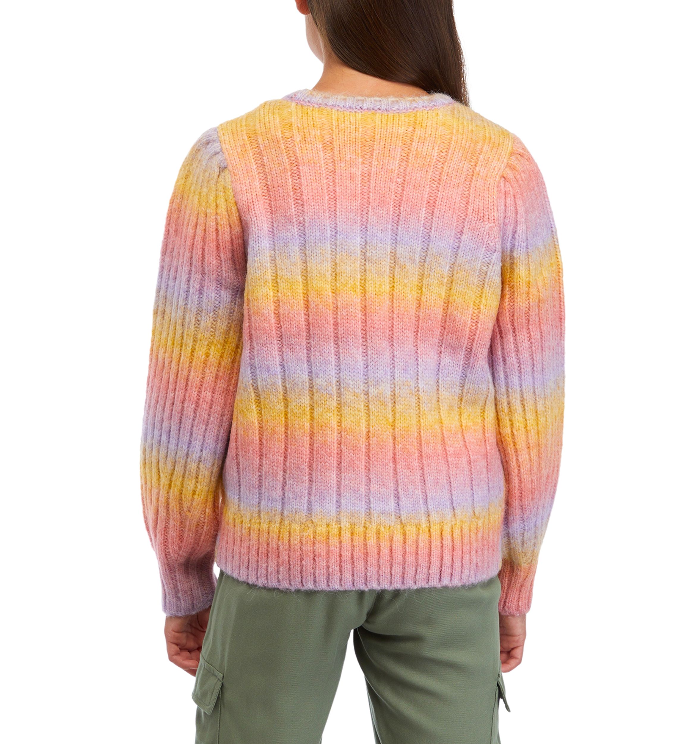 Girls 7-16 Rainbow Sweater