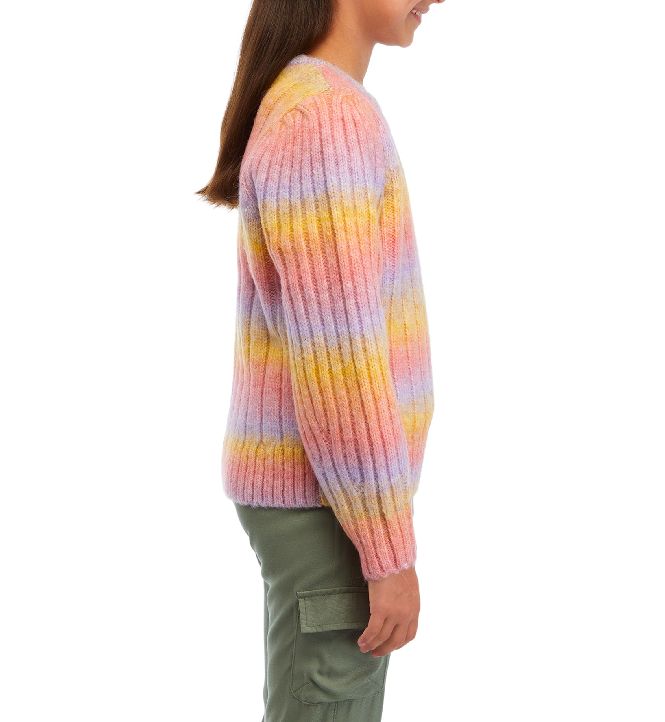 Girls 7-16 Rainbow Sweater
