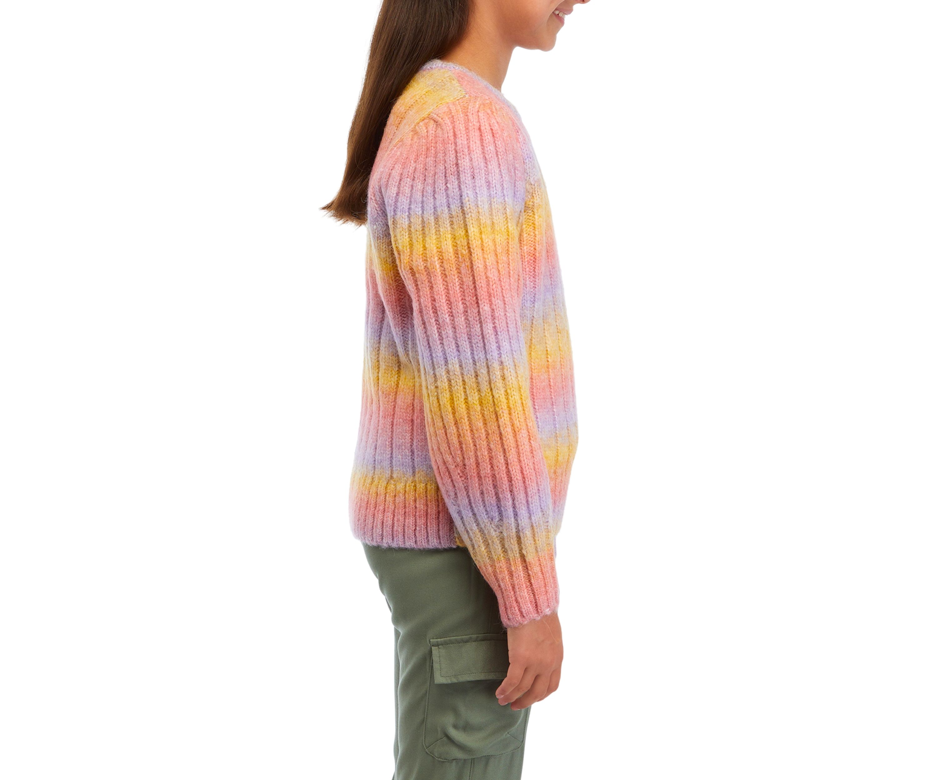 Girls 7-16 Rainbow Sweater