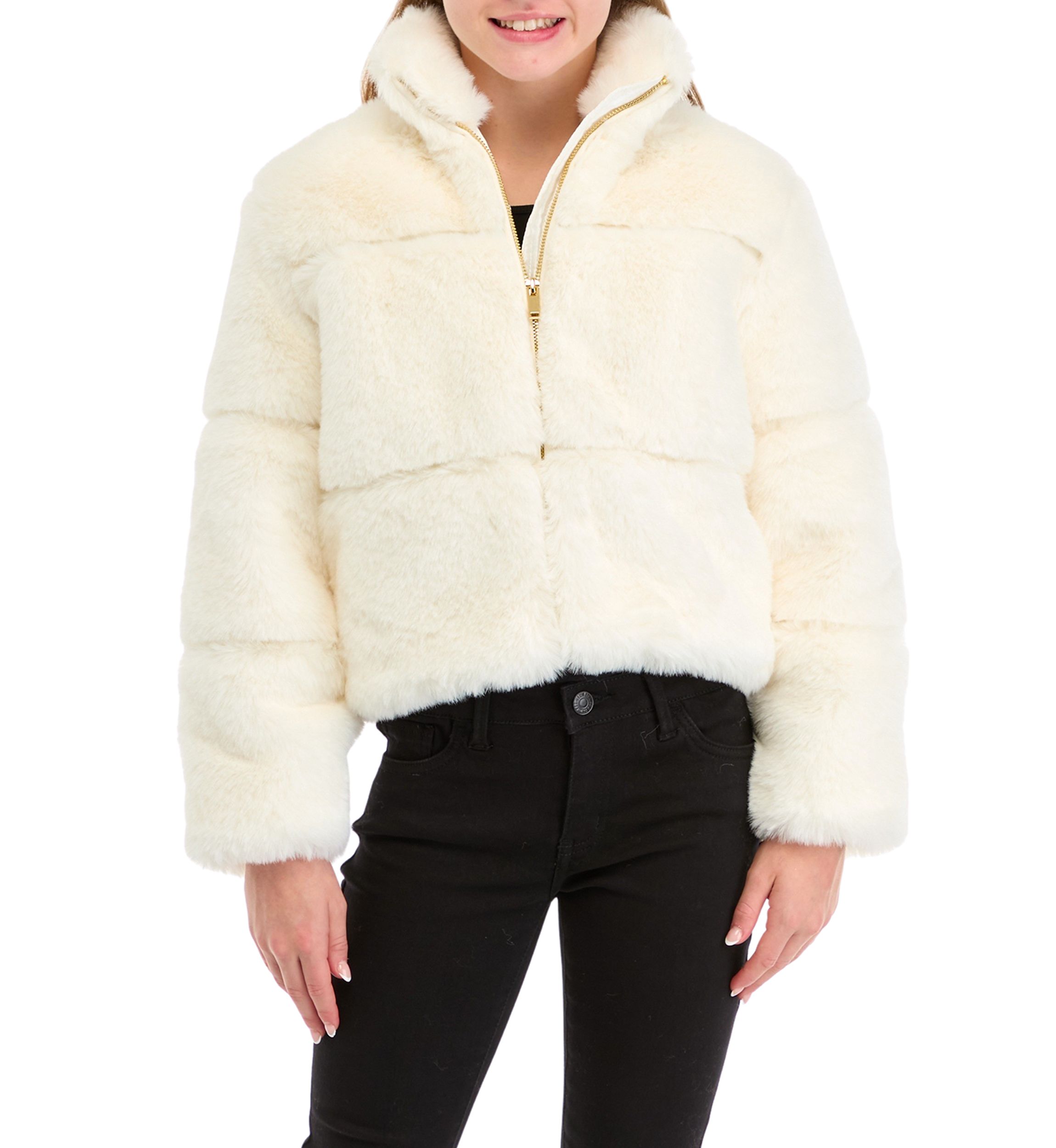 Girls 7-16 Fur Jacket