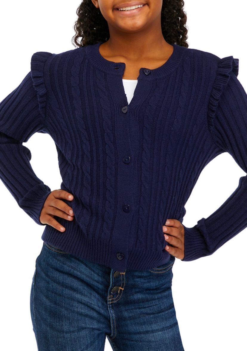 Girls 7-16 Sweater Knit Cardigan