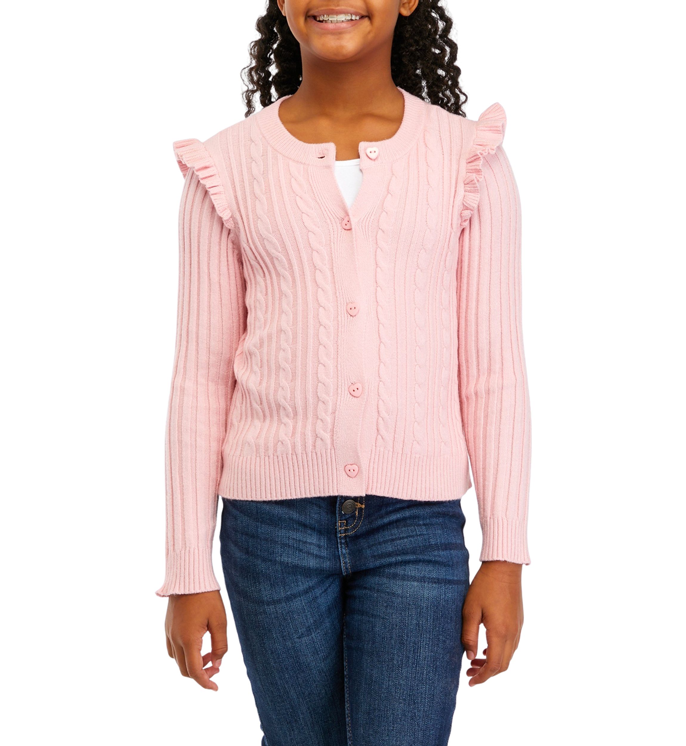 Girls 7-16 Sweater Knit Cardigan