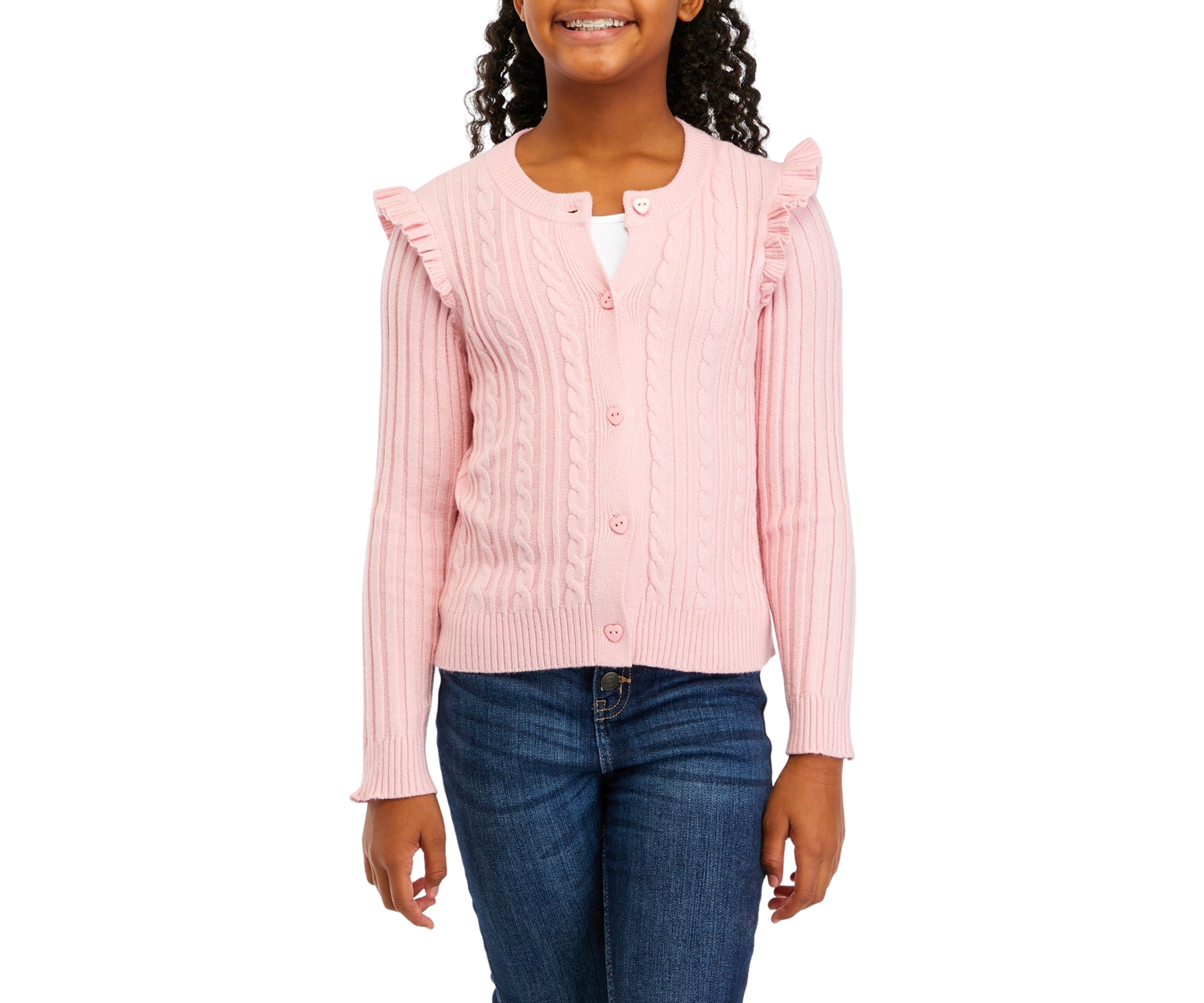 Girls 7-16 Sweater Knit Cardigan