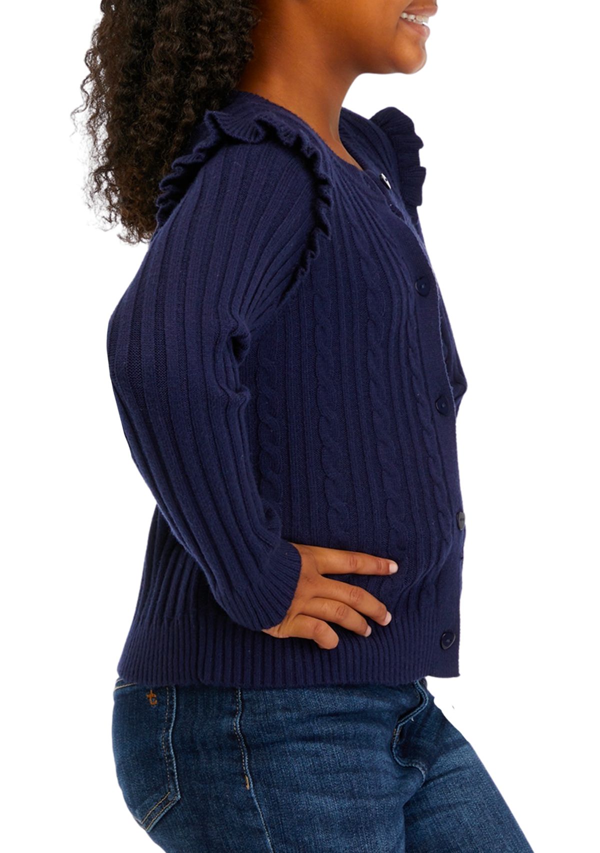 Girls 7-16 Sweater Knit Cardigan