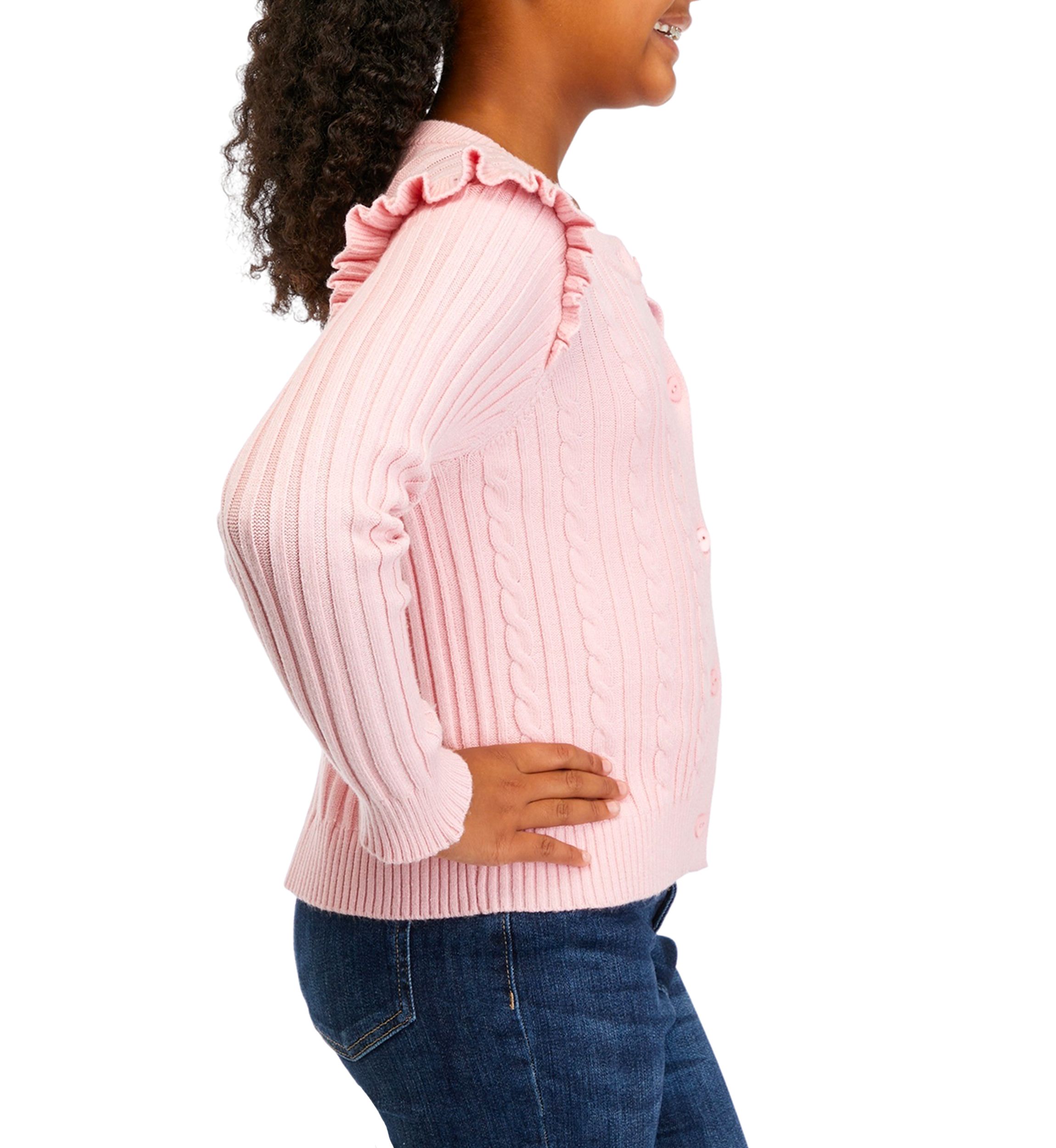 Girls 7-16 Sweater Knit Cardigan