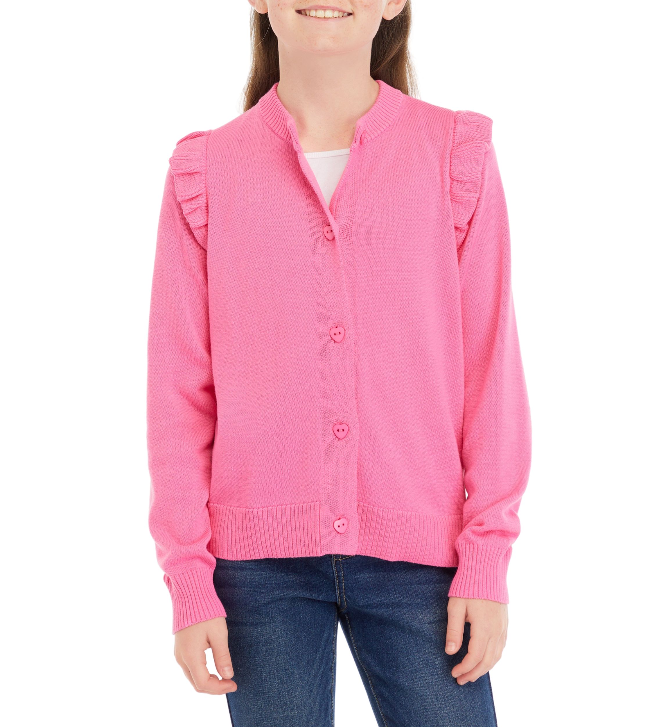 Girls 7-16 Long Sleeve Cardigan