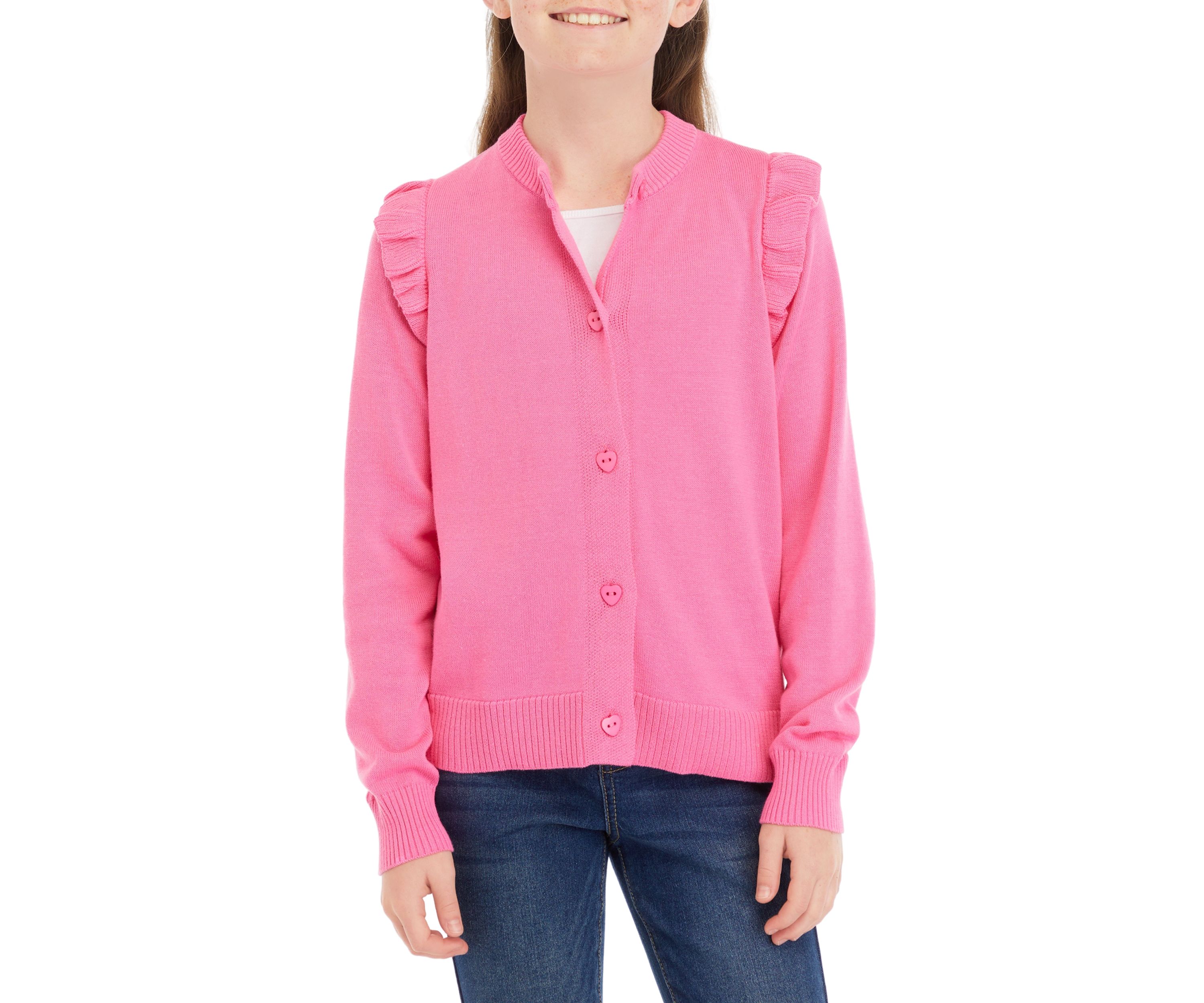 Girls 7-16 Long Sleeve Cardigan
