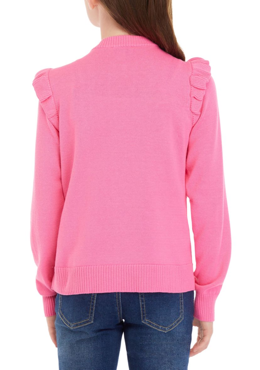 Girls 7-16 Long Sleeve Cardigan
