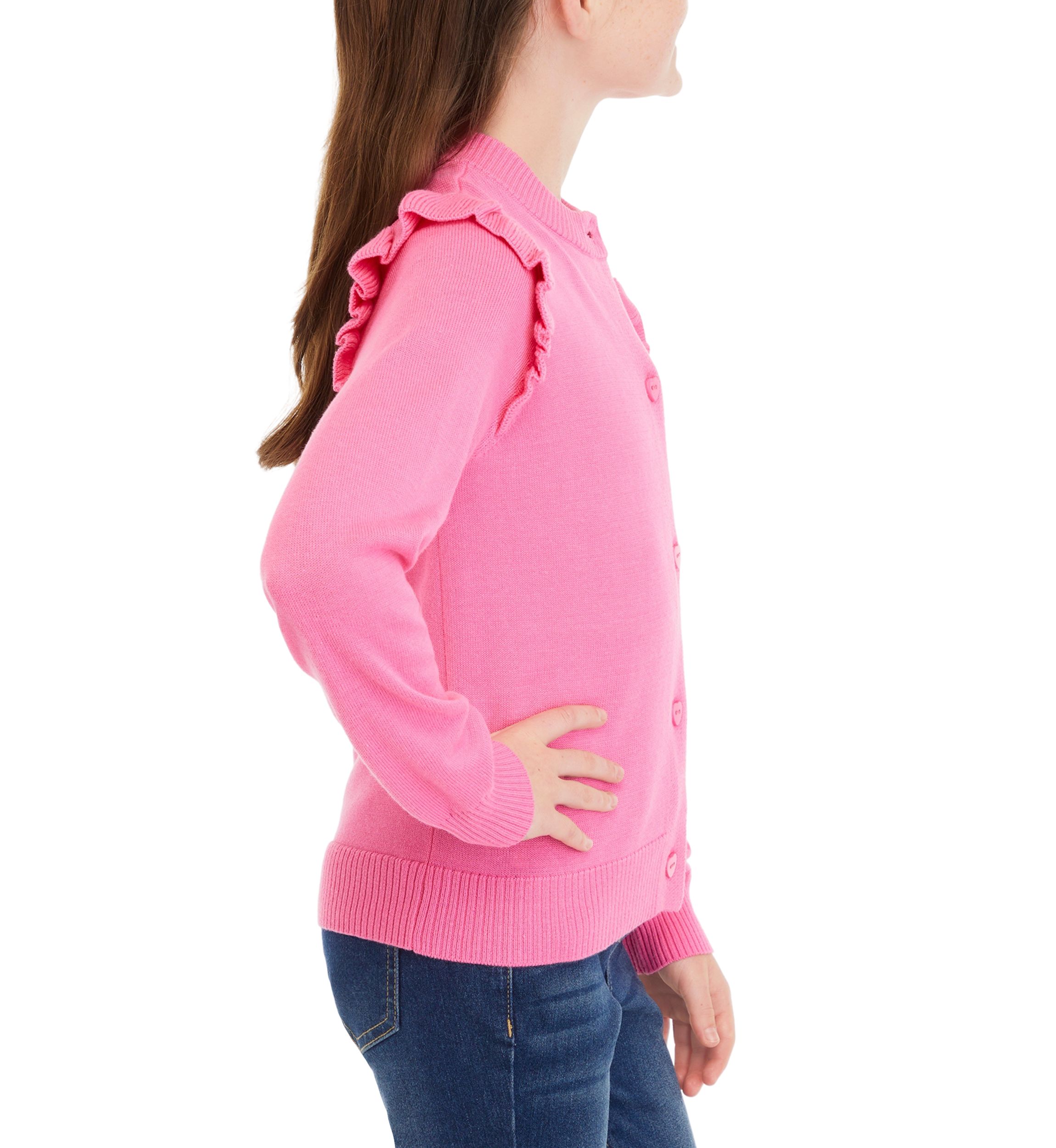 Girls 7-16 Long Sleeve Cardigan