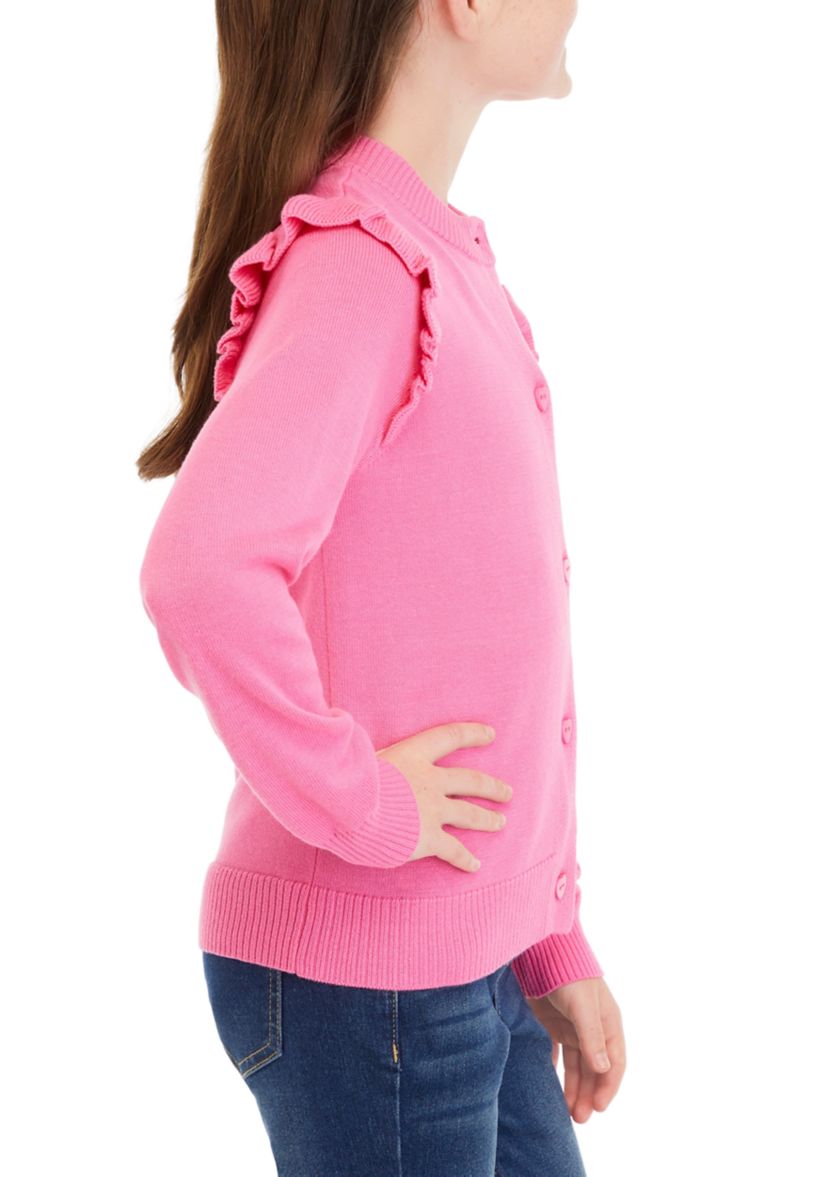 Girls 7-16 Long Sleeve Cardigan