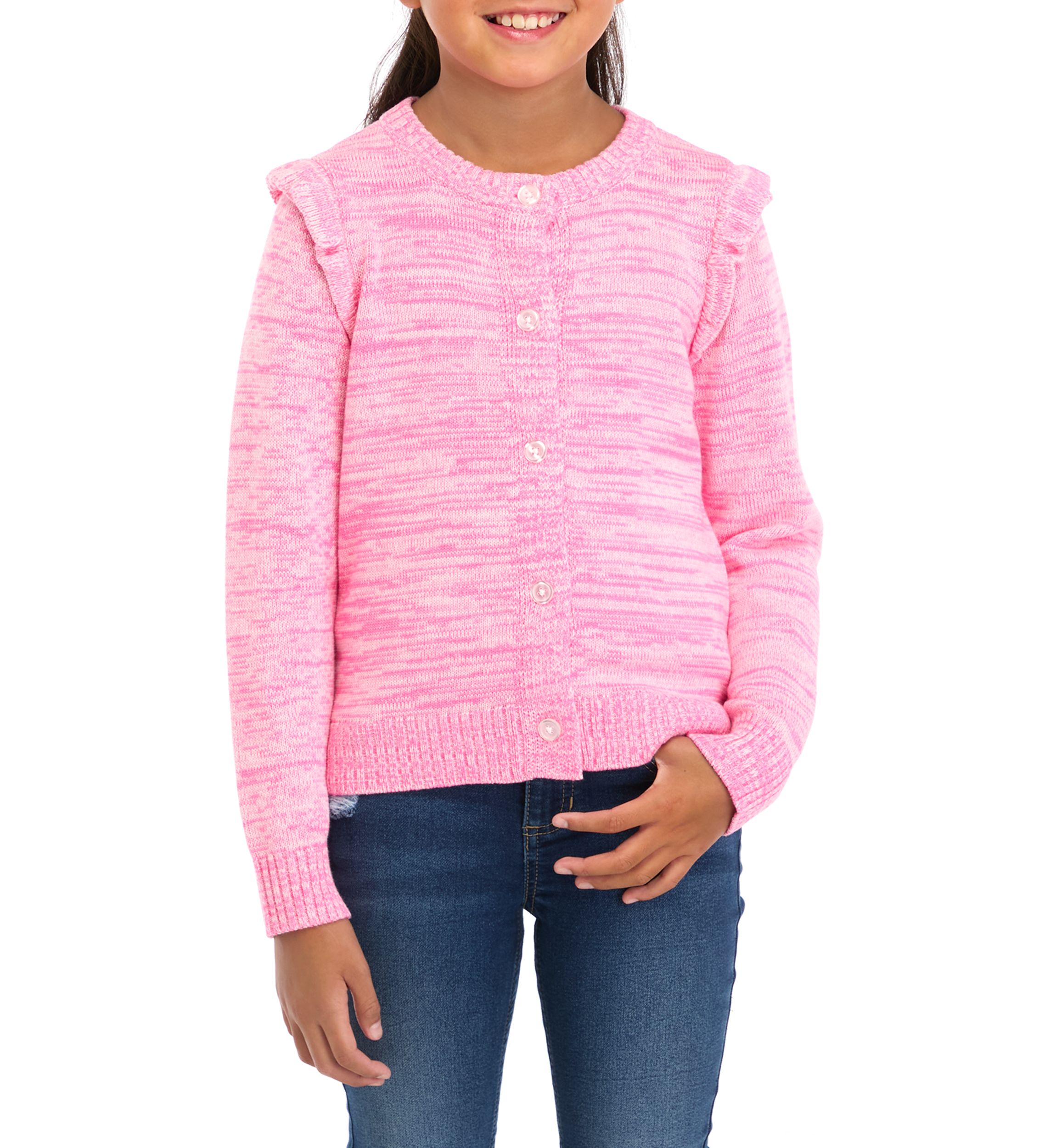 Girls 7-16 Marled Cardigan