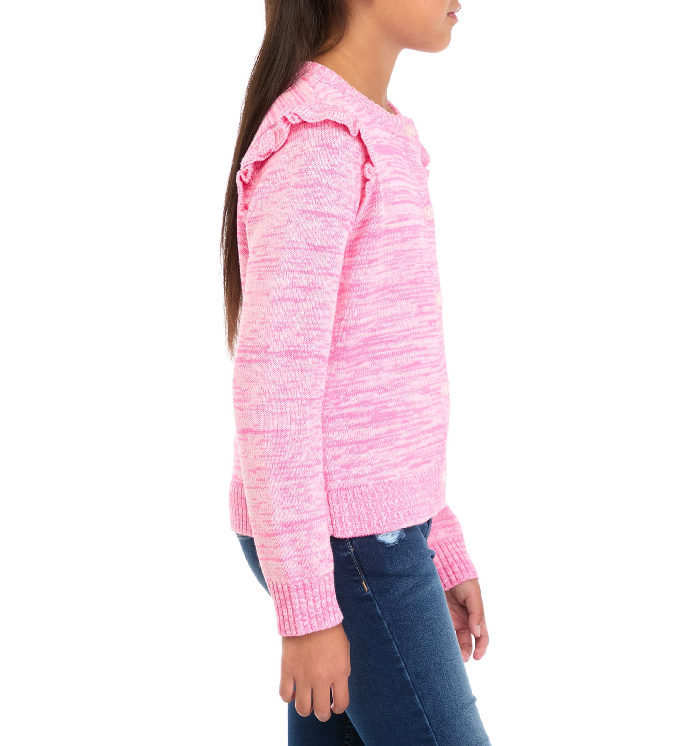 Girls 7-16 Marled Cardigan