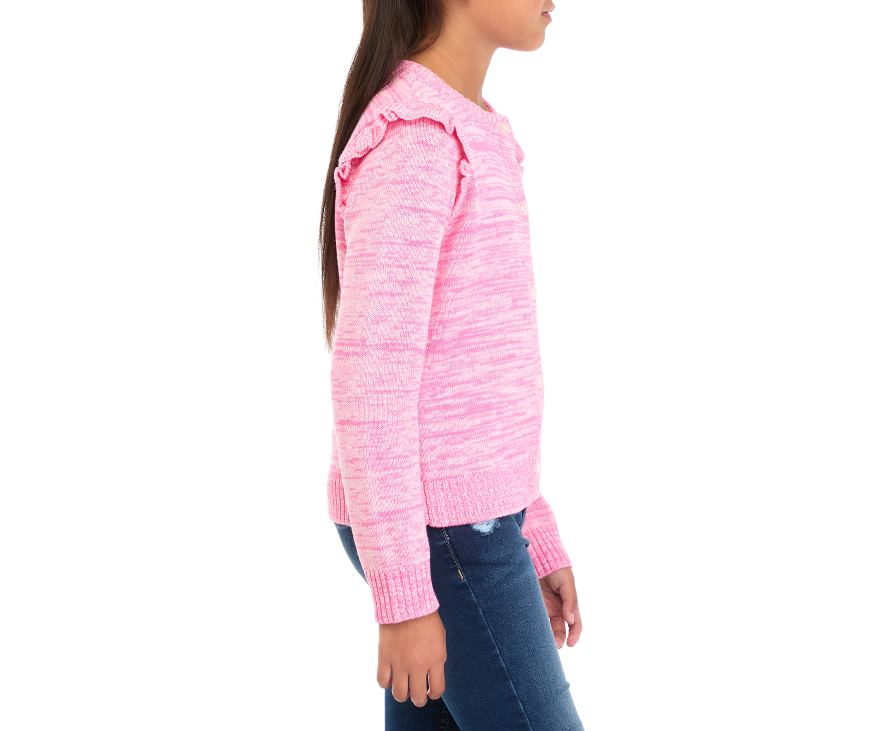 Girls 7-16 Marled Cardigan