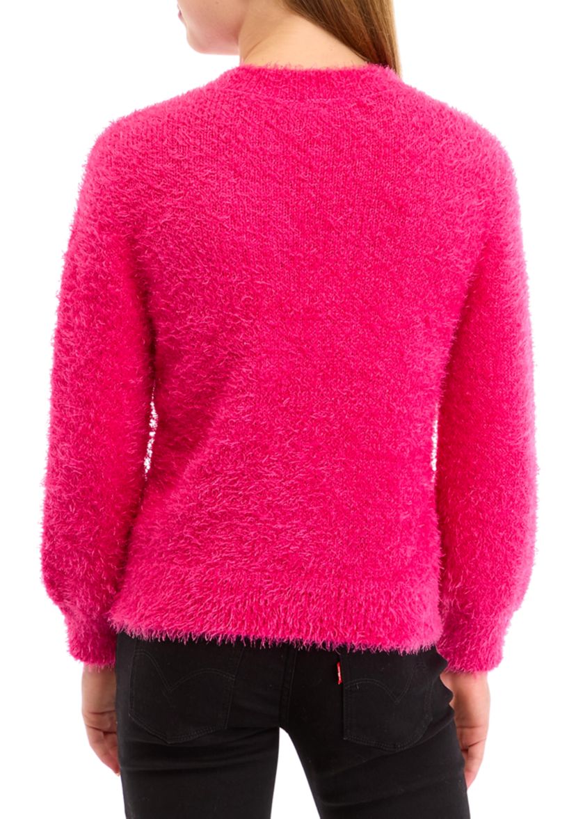 Girls 7-16 Eyelash Bow Sweater