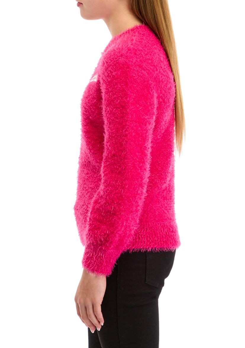 Girls 7-16 Eyelash Bow Sweater