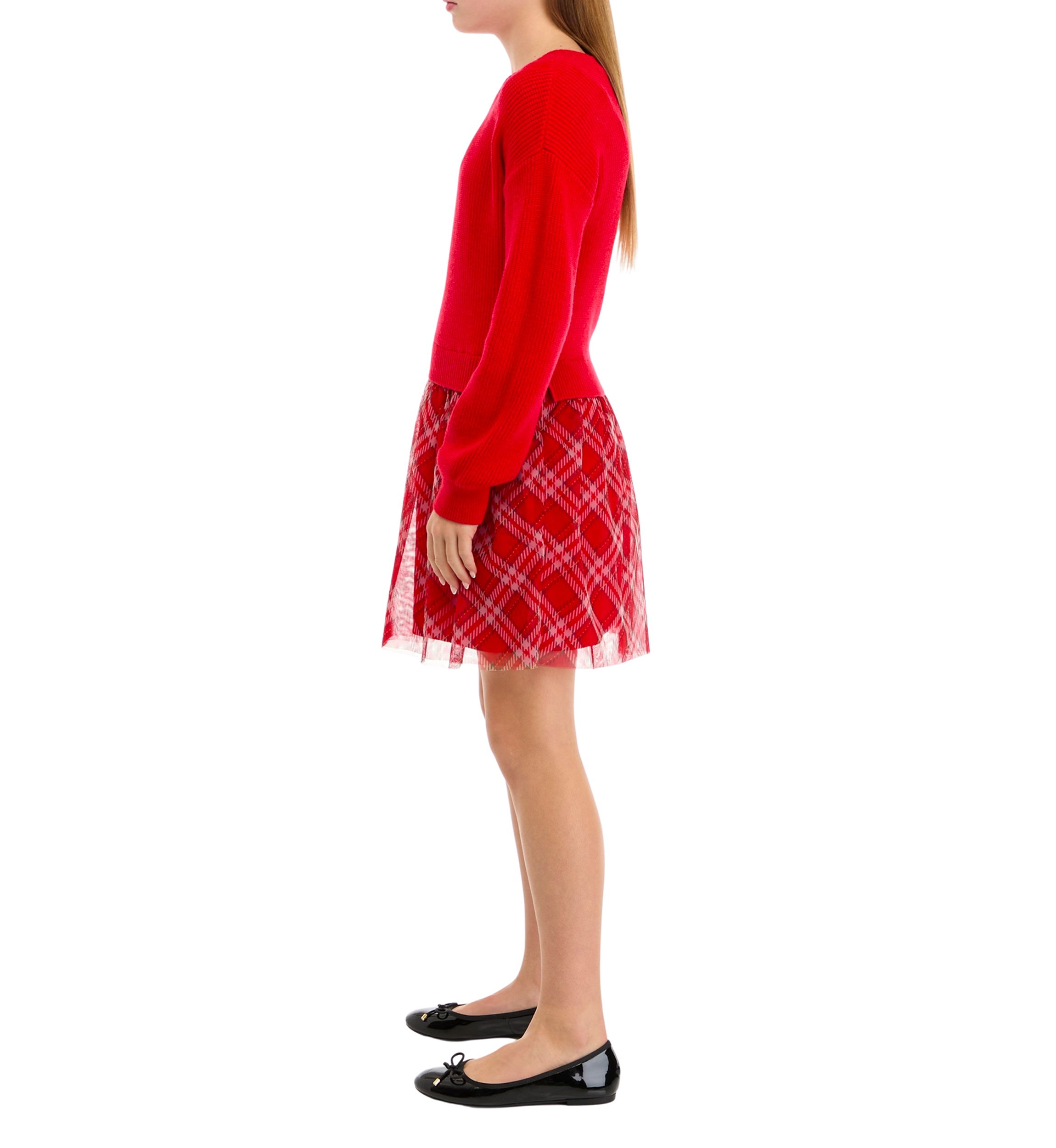 Girls 7-16 Sweater Tiered Dress