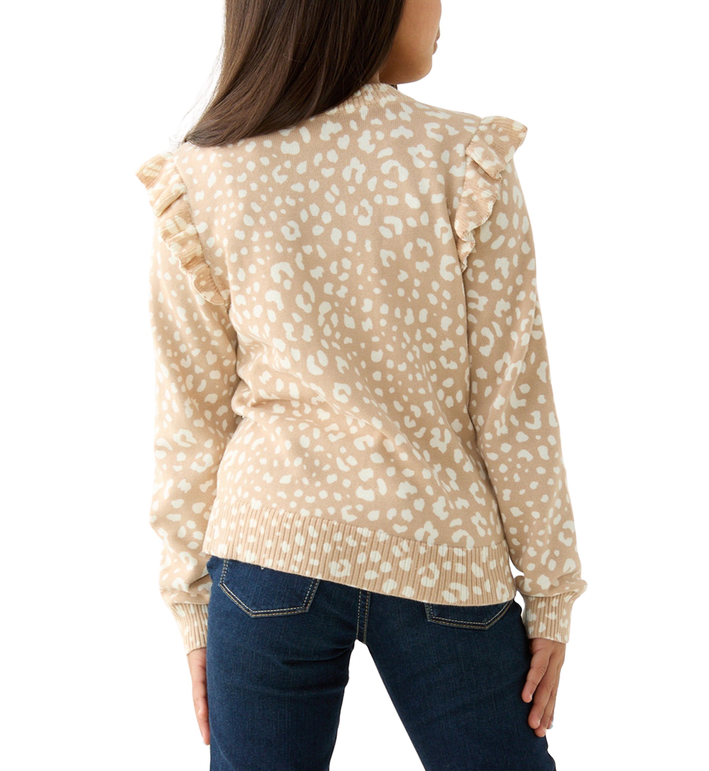 Girls 7-16 Ruffle Cardigan 