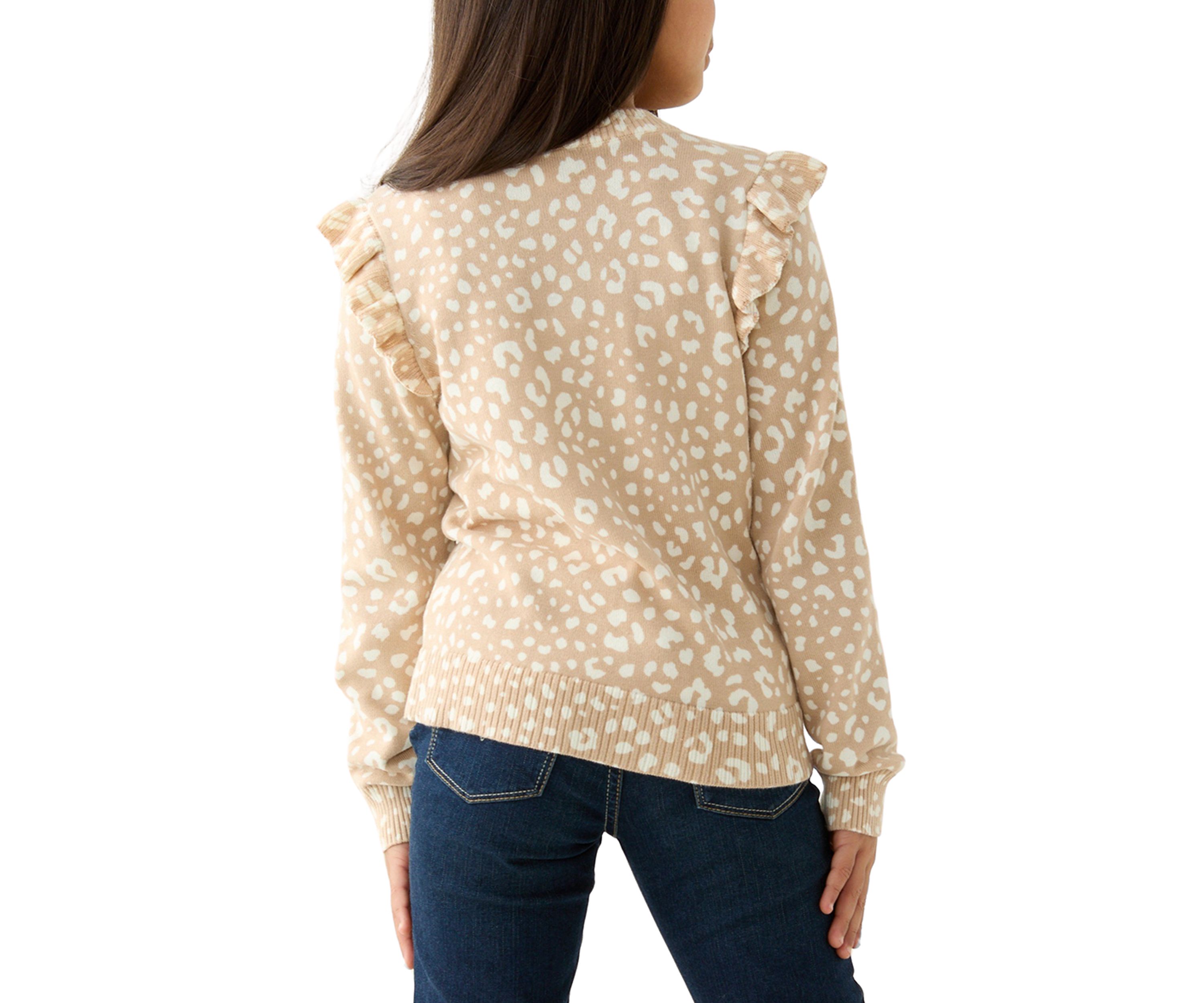 Girls 7-16 Ruffle Cardigan 