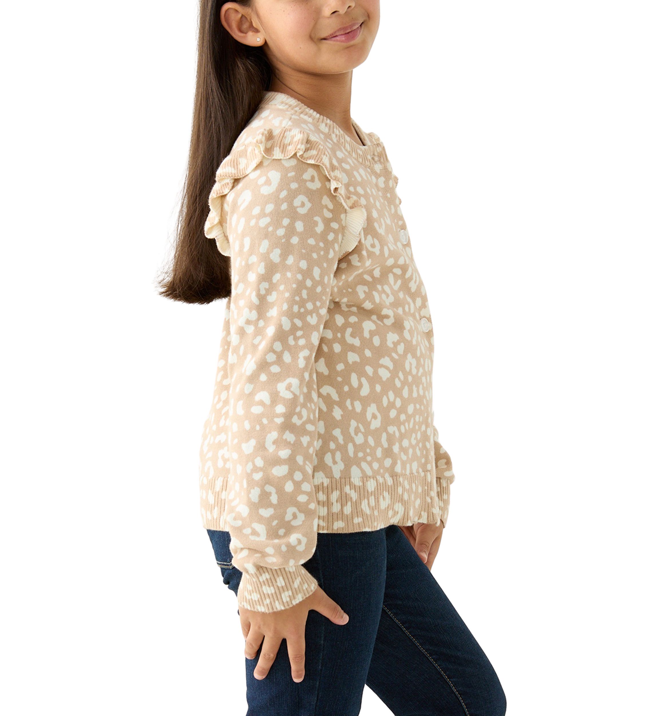Girls 7-16 Ruffle Cardigan 