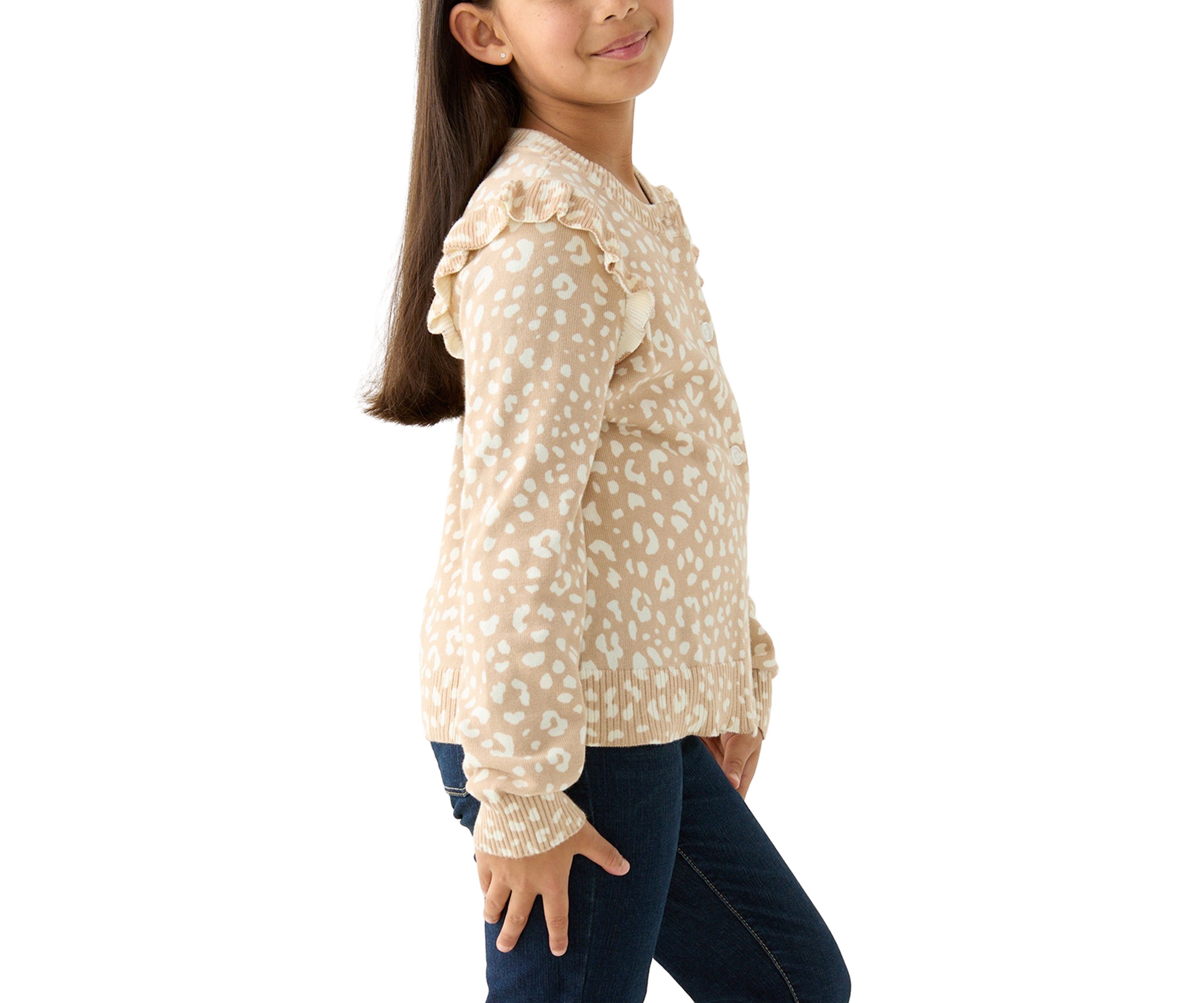 Girls 7-16 Ruffle Cardigan 
