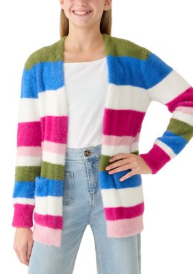 Crown & Ivy Girls 7-16 Striped Cardigan