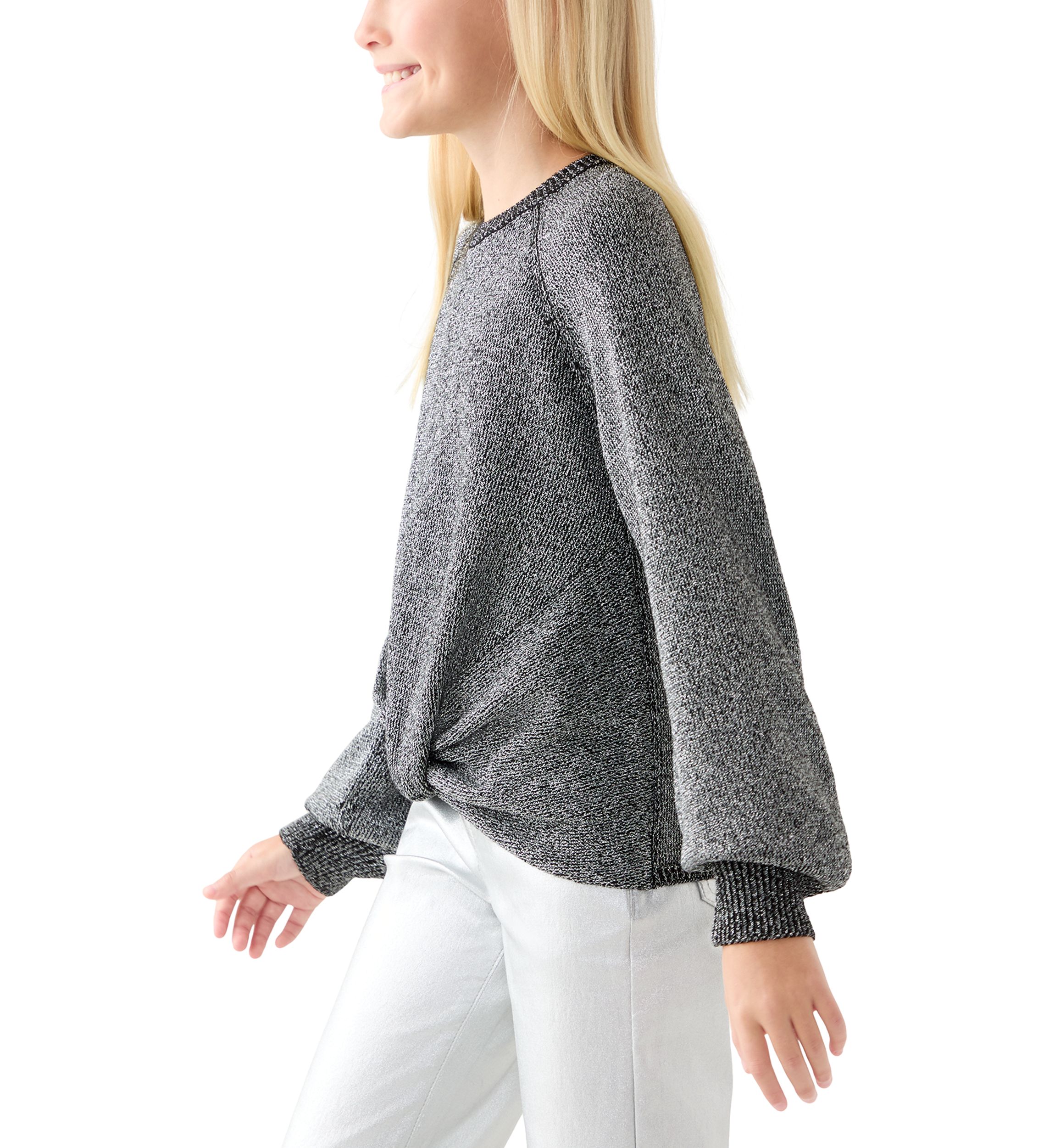 Girls 7-16 Twist Front Sweater