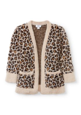 Crown & Ivy Girl 4-6x Animal Print Cardigan