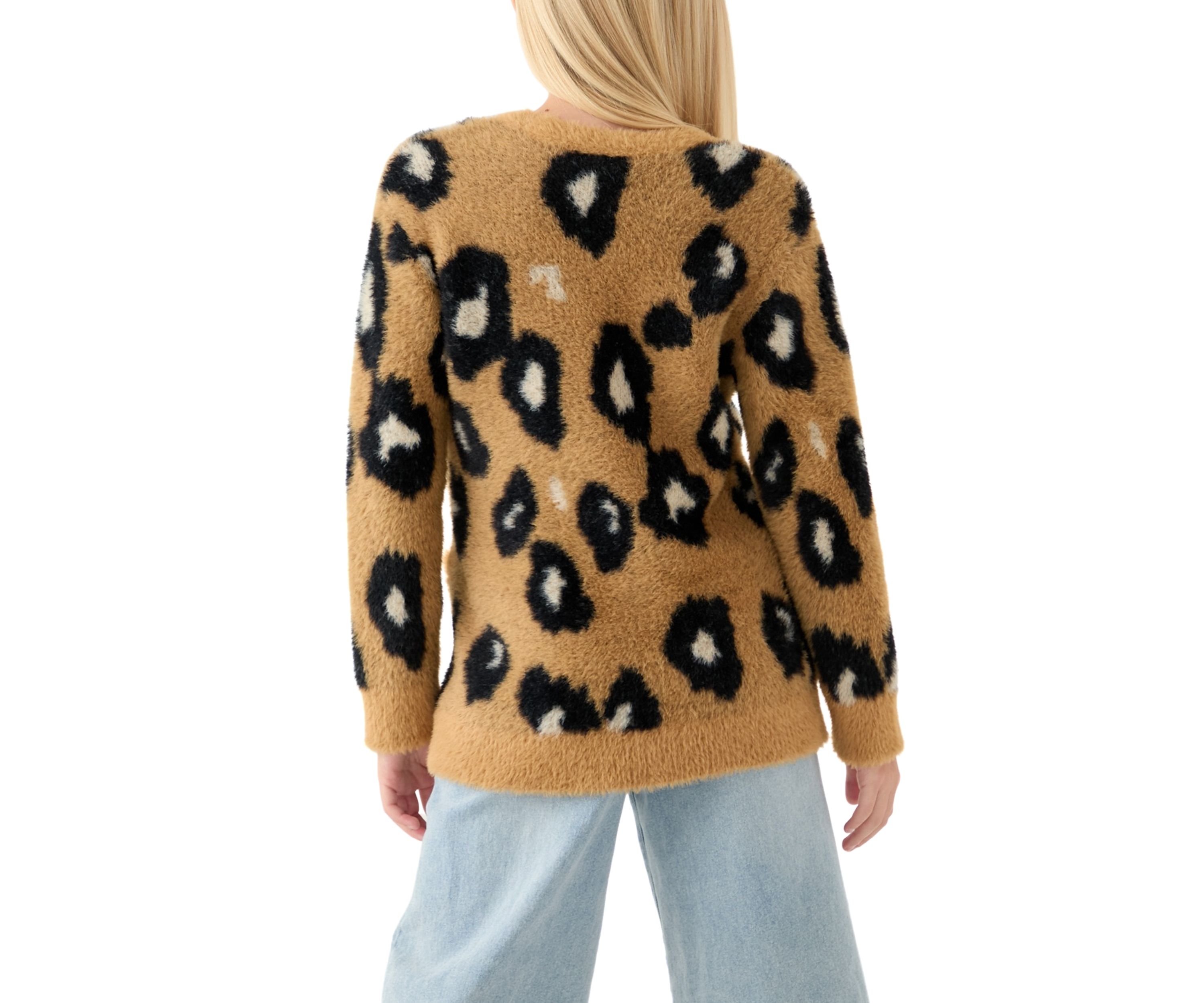Girls 4-6x Long Animal Cardigan 