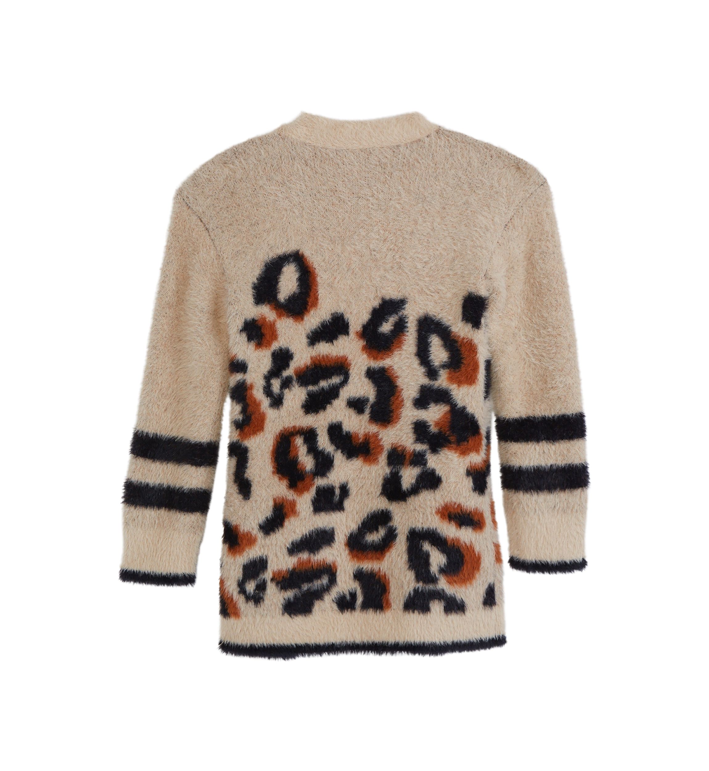 Girls 4-6x Faux Fur Eyelash Sweater