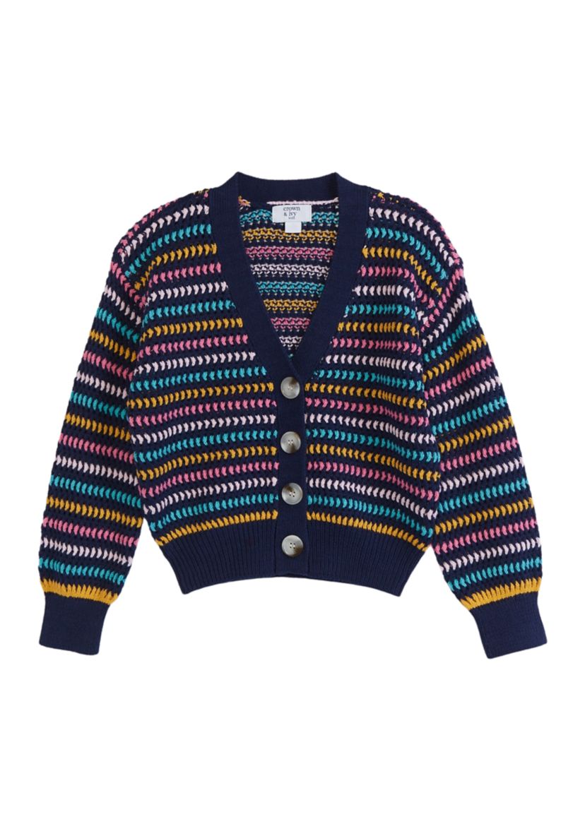 Girls 7-16 Multi Colored Cardigan