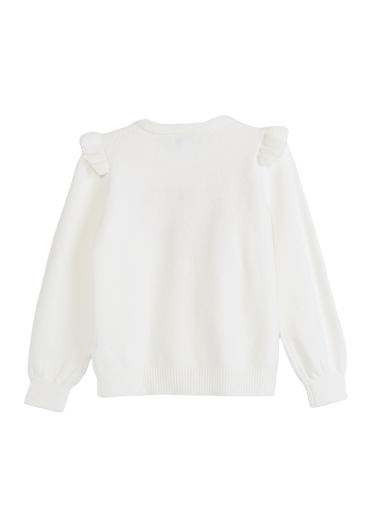 Girls 4-6x Ruffle Graphic Sweater