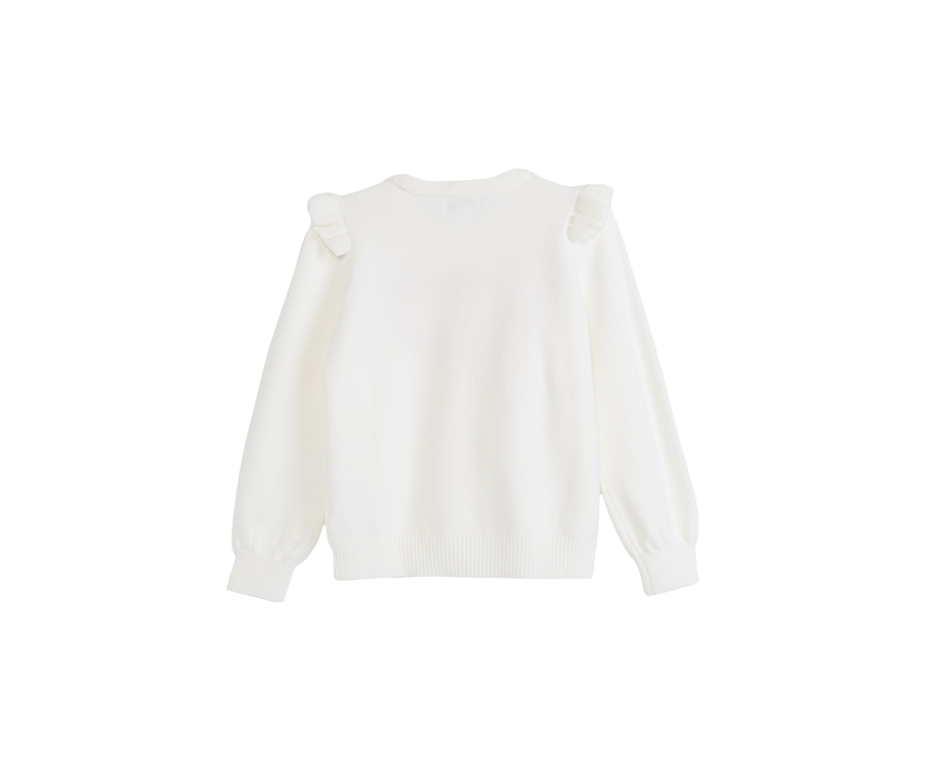 Girls 4-6x Ruffle Graphic Sweater