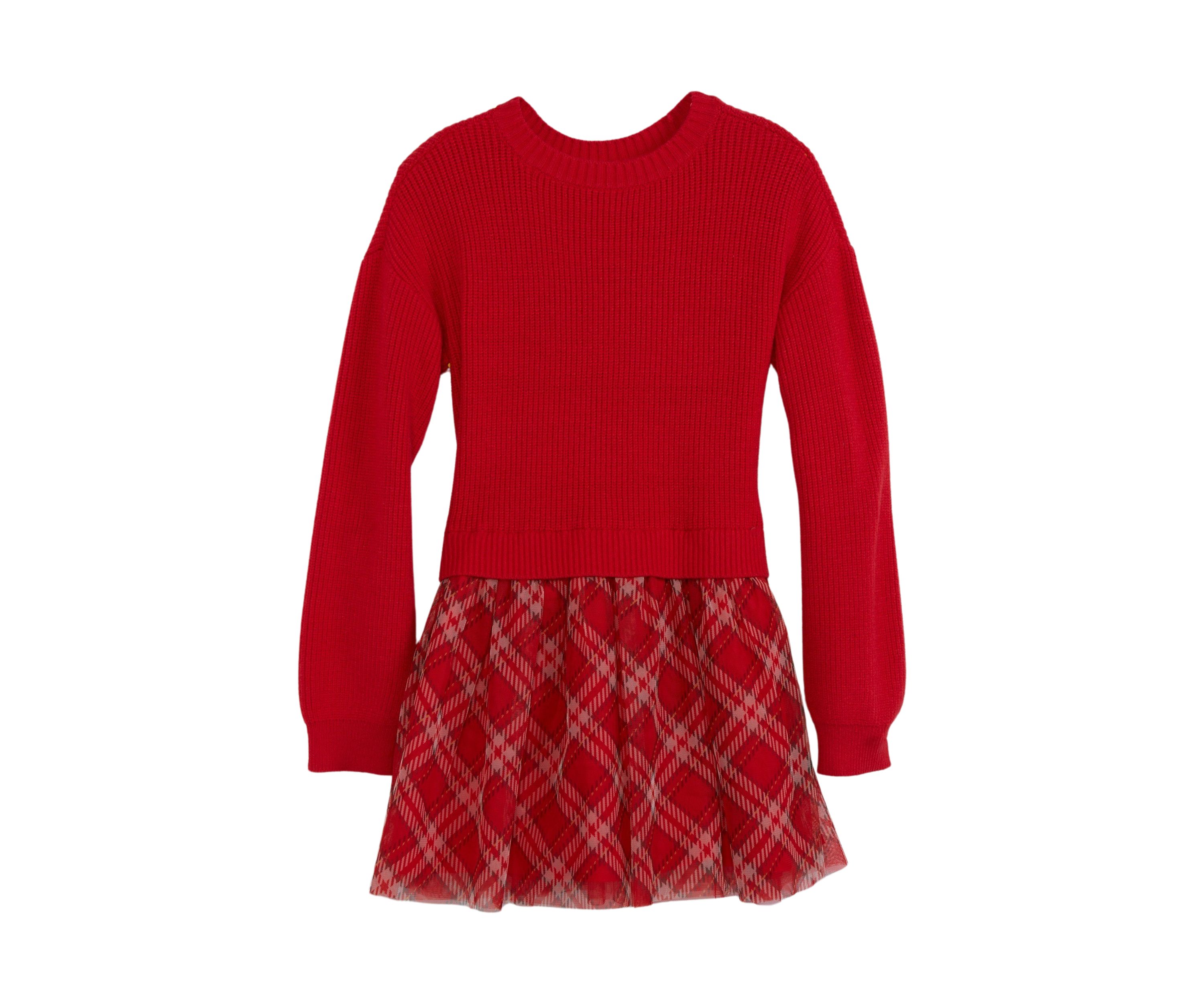 Girls 4-6x Sweater Tier Dress