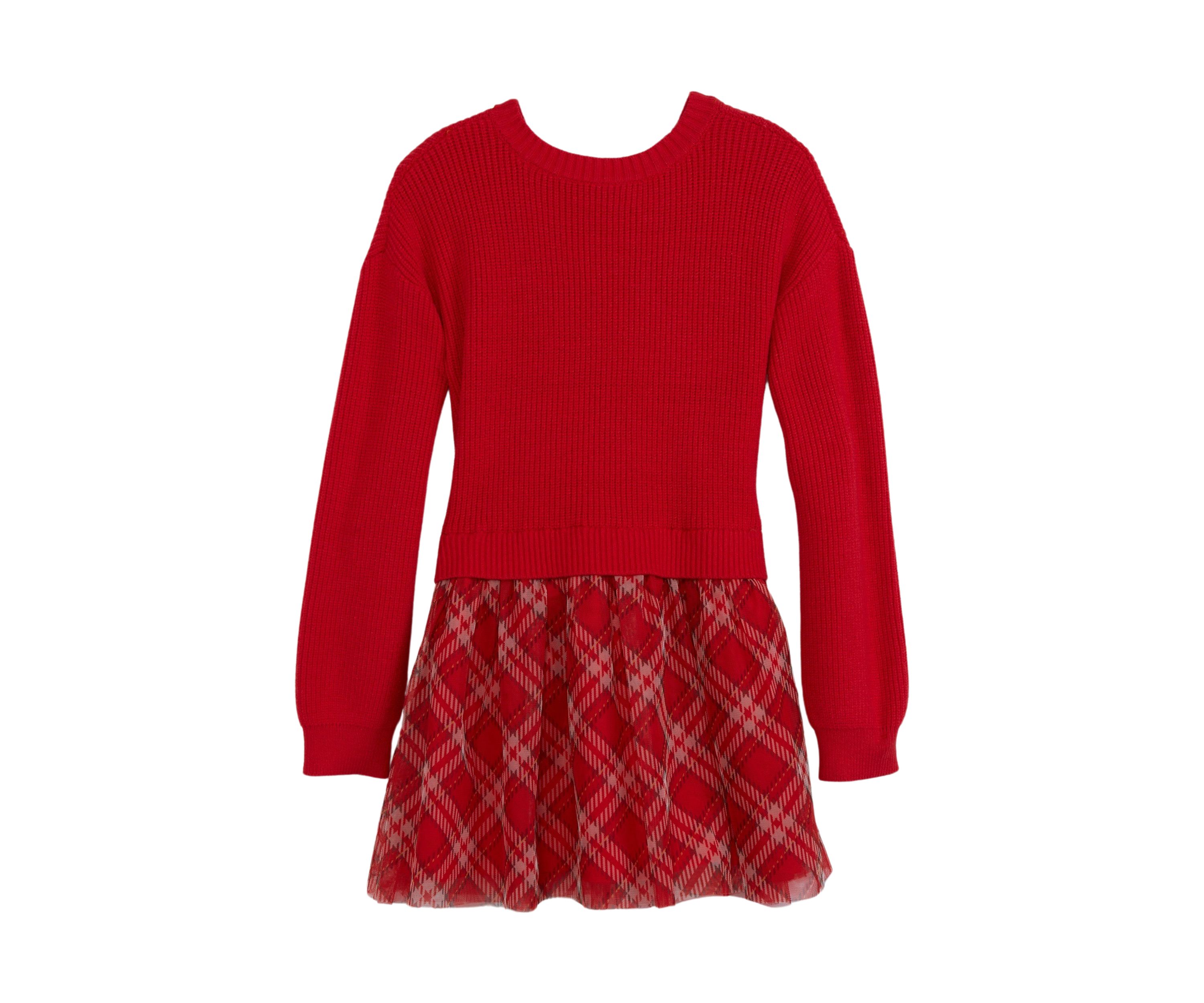 Girls 4-6x Sweater Tier Dress