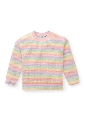 Crown & Ivy Girls 4-6x Ombré Striped Sweater