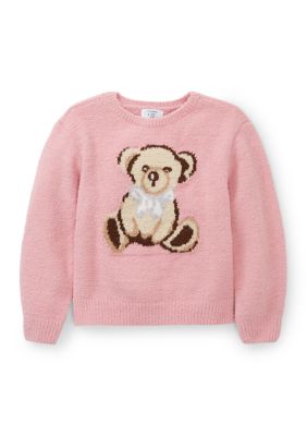 Crown & Ivy Girls 4-6x Teddy Sweater