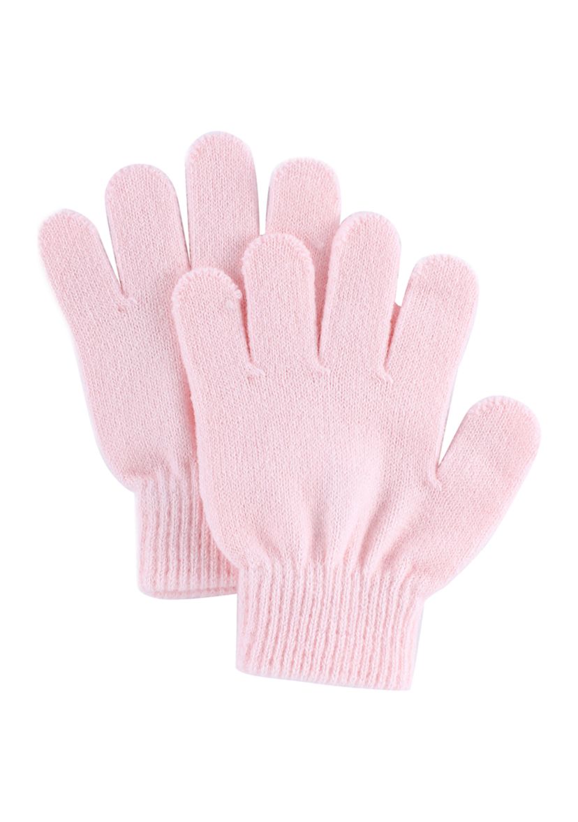 Girls Bella Kitty Double Pom Pom Hat and Gloves Set