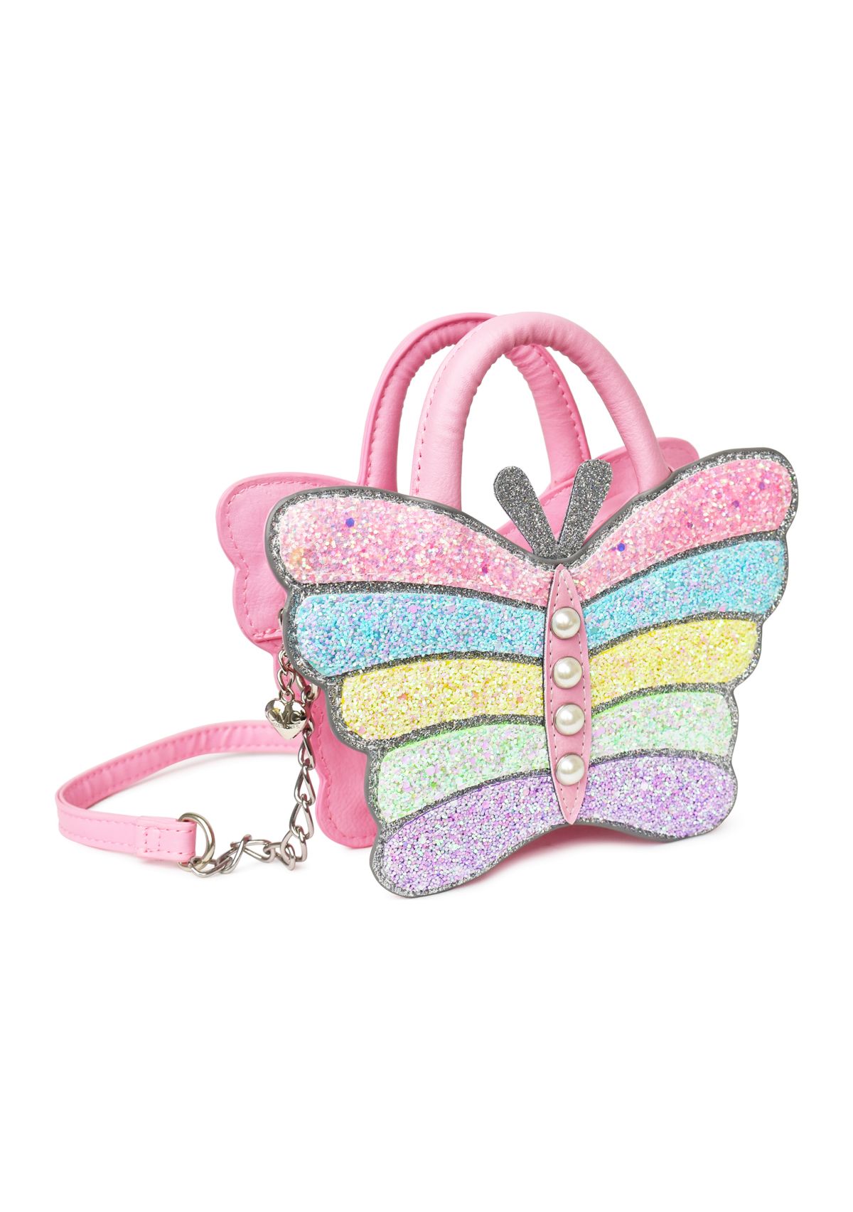 Girls Butterfly Glitter Crossbody